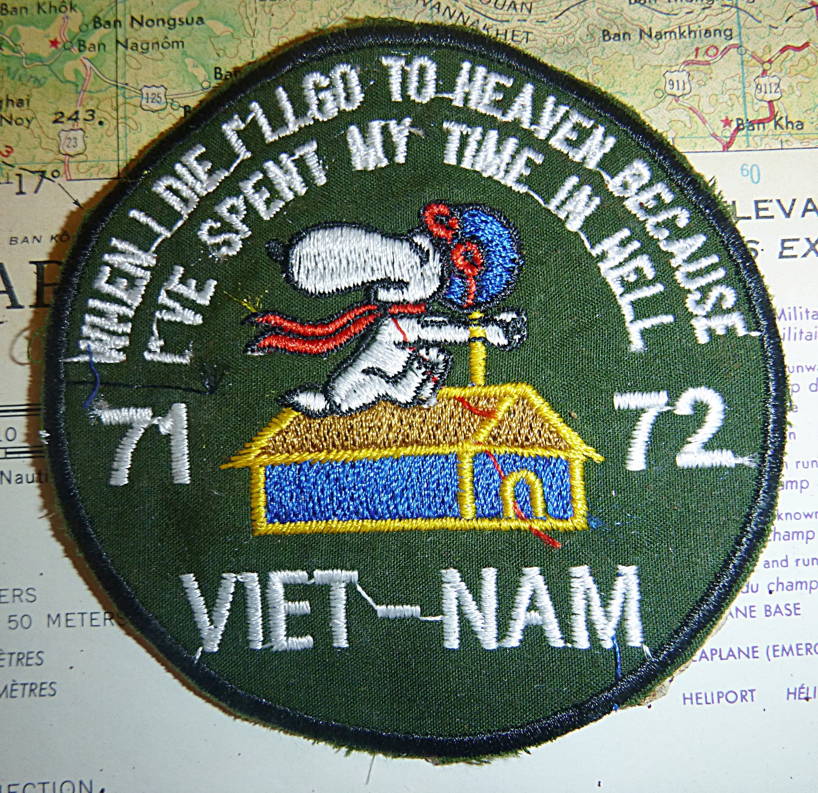 Been to Hell, Snoopy is Going to Heaven - Patch - 1971 - 1972 - Vietnam War