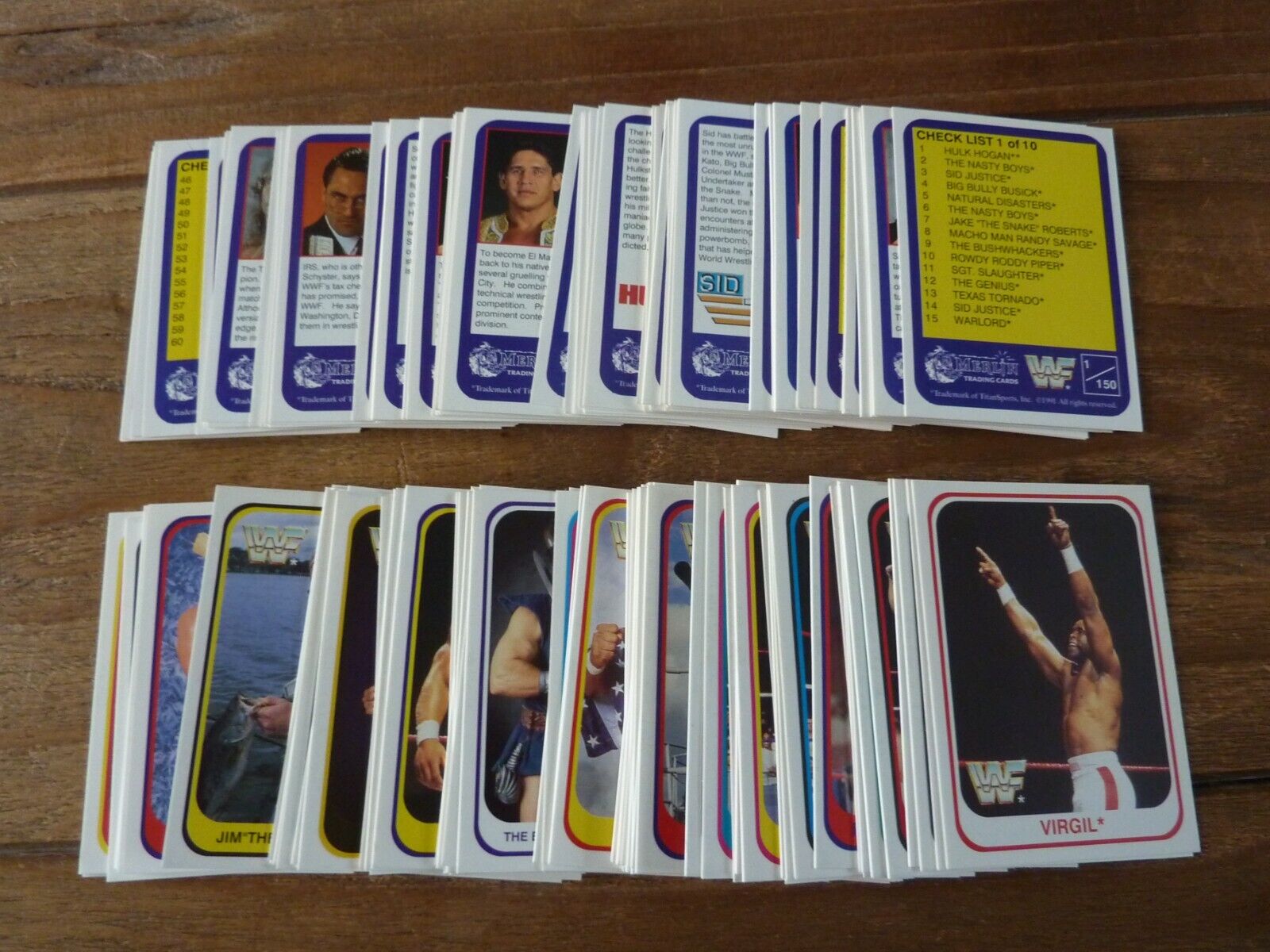 Merlin WWF Wrestling 1991 Cards - English Version - VGC Pick Your Cards