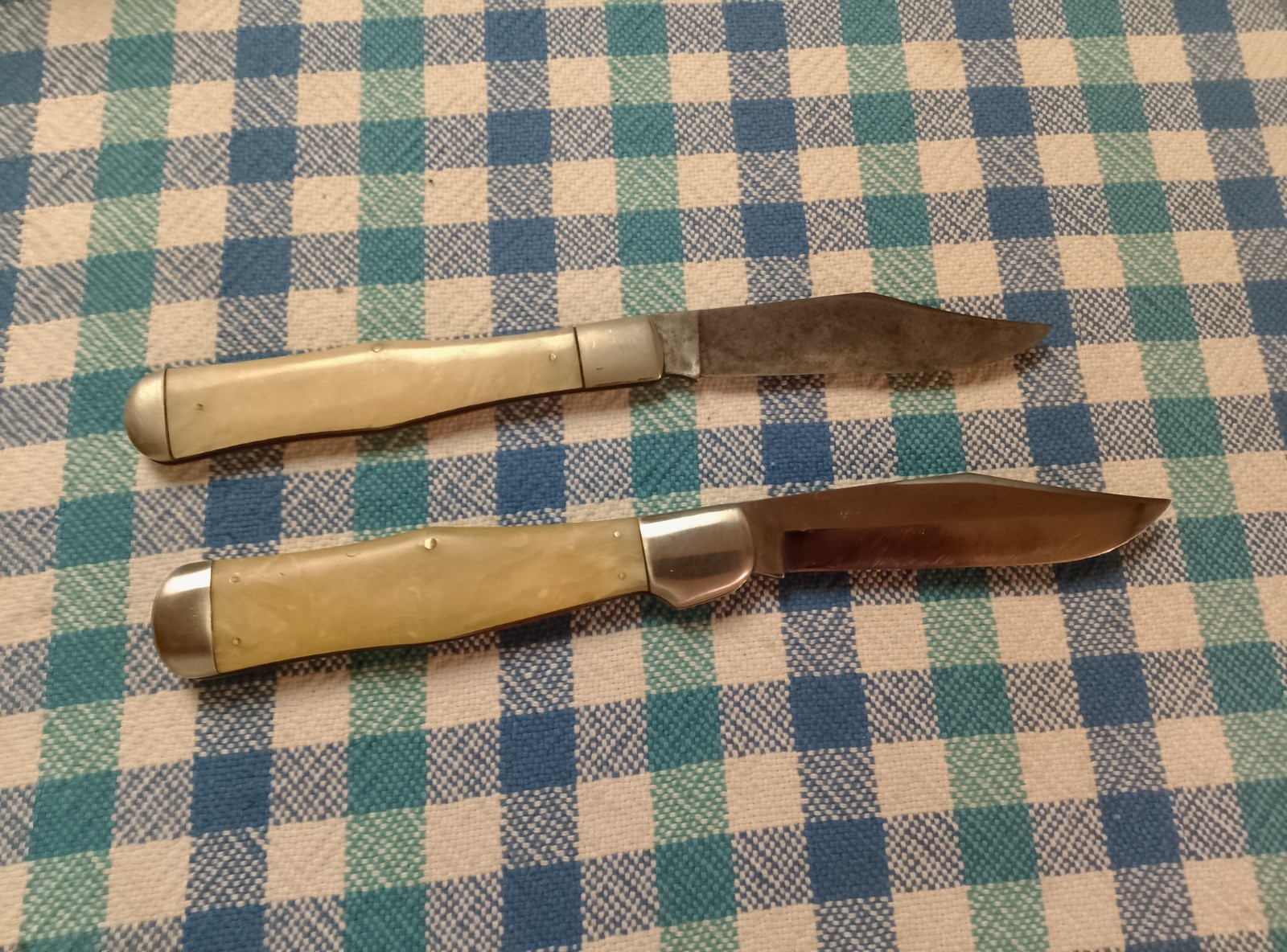 Vintage Case Tested XX Knives ~ 1920's and 30's era ~ Onyx