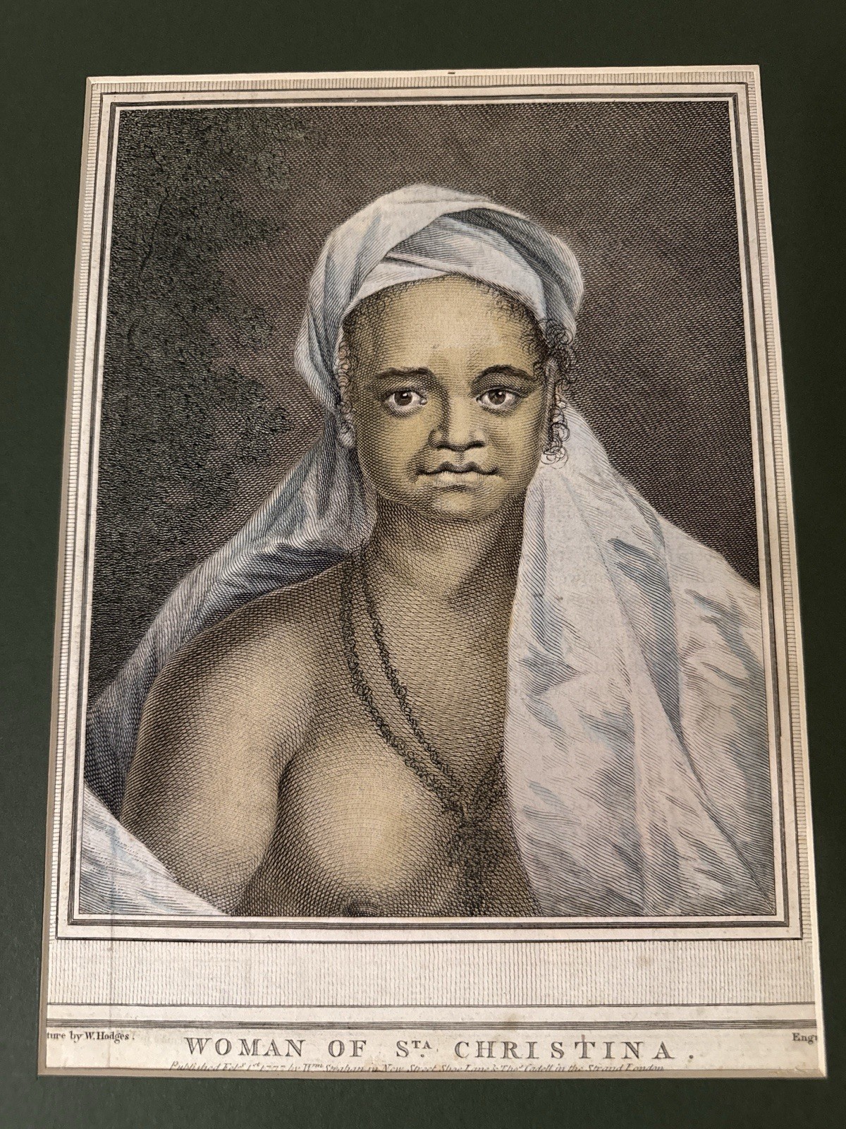 Engraving Captain Cook 1777 Marquesas Islands Polynesian Woman William Hodges