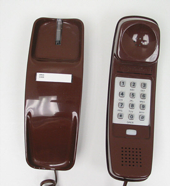 Brown Western Electric Trimline TouchTone Desk Telephone - Full Restoration