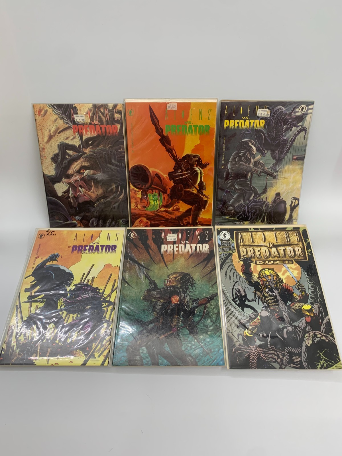 Aliens vs Predator #0-4 AND Duel issue Dark Horse 1990 All 1st Series High Grade