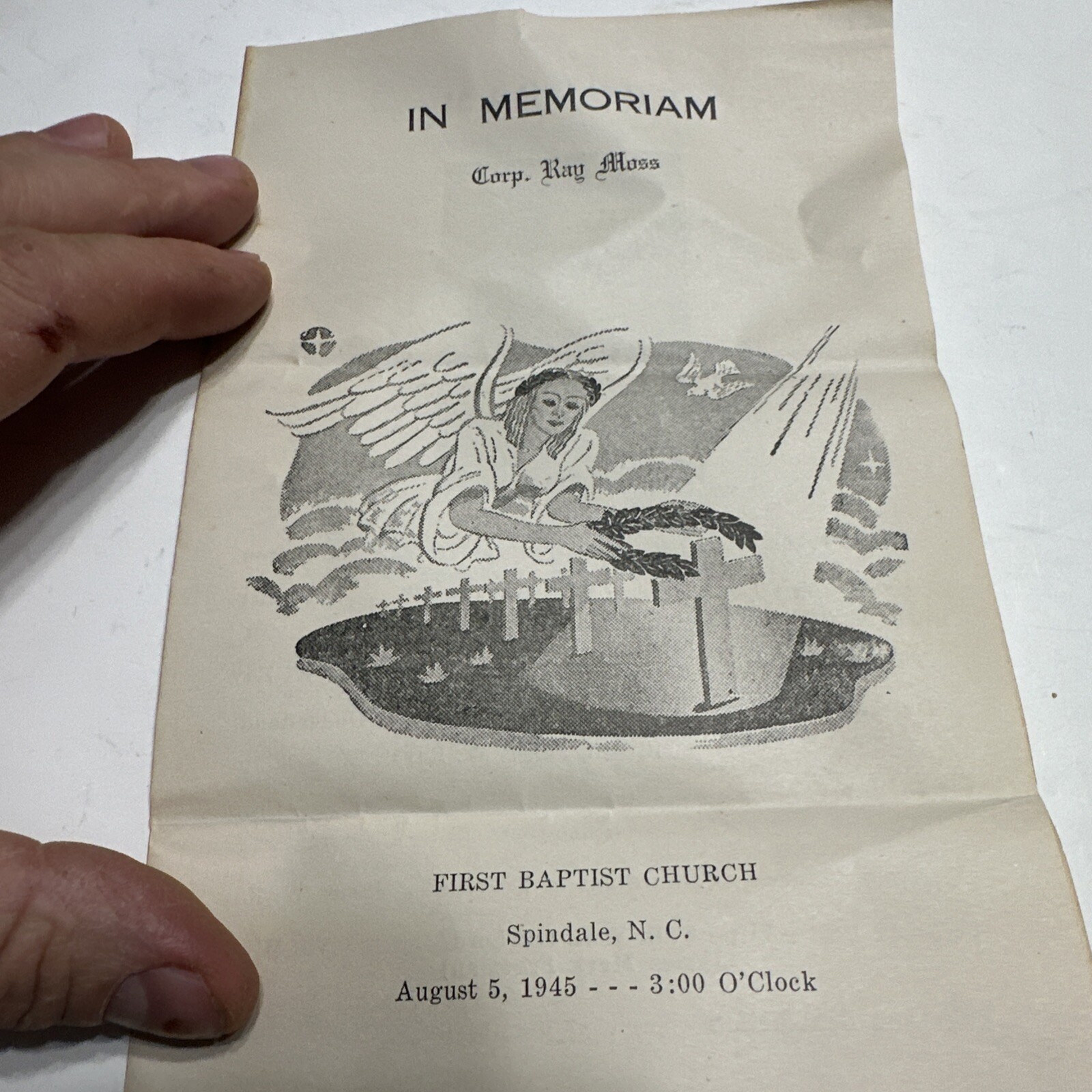 1945  U.S. 82 Airborne In Memoriam Killed in Germany  Original Services Program