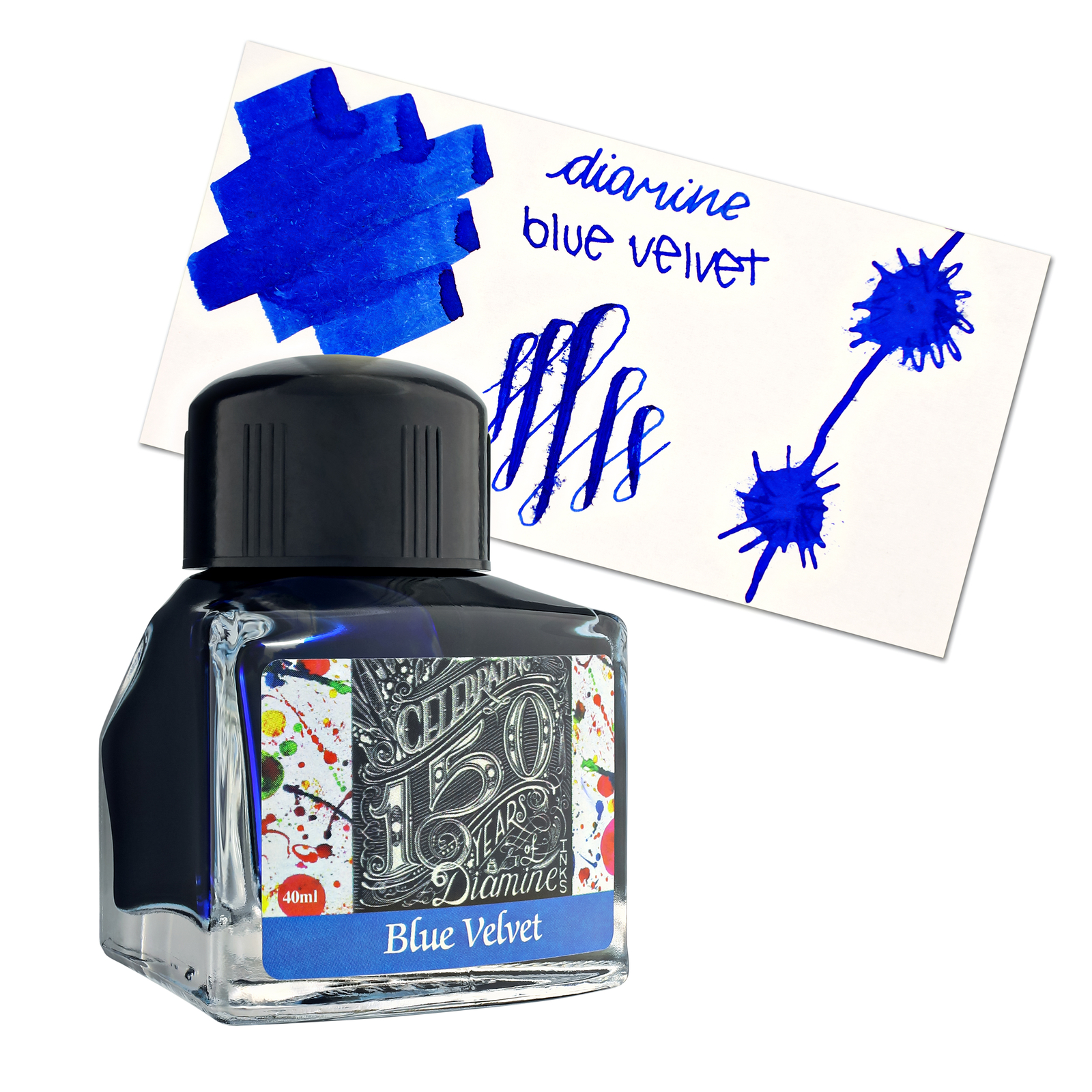 Diamine 150th Anniversary Blue Velvet 40 ml Bottled Ink For Fountain Pens NEW