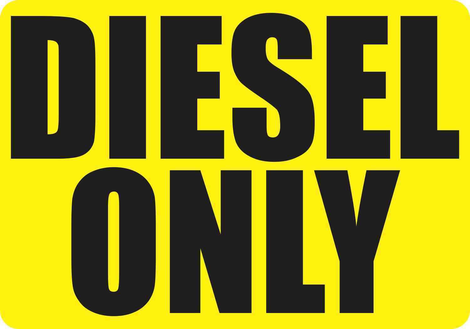 10x7 Diesel Only Magnet Vinyl Magnetic Truck Fuel Sign Business Vehicle Magnets