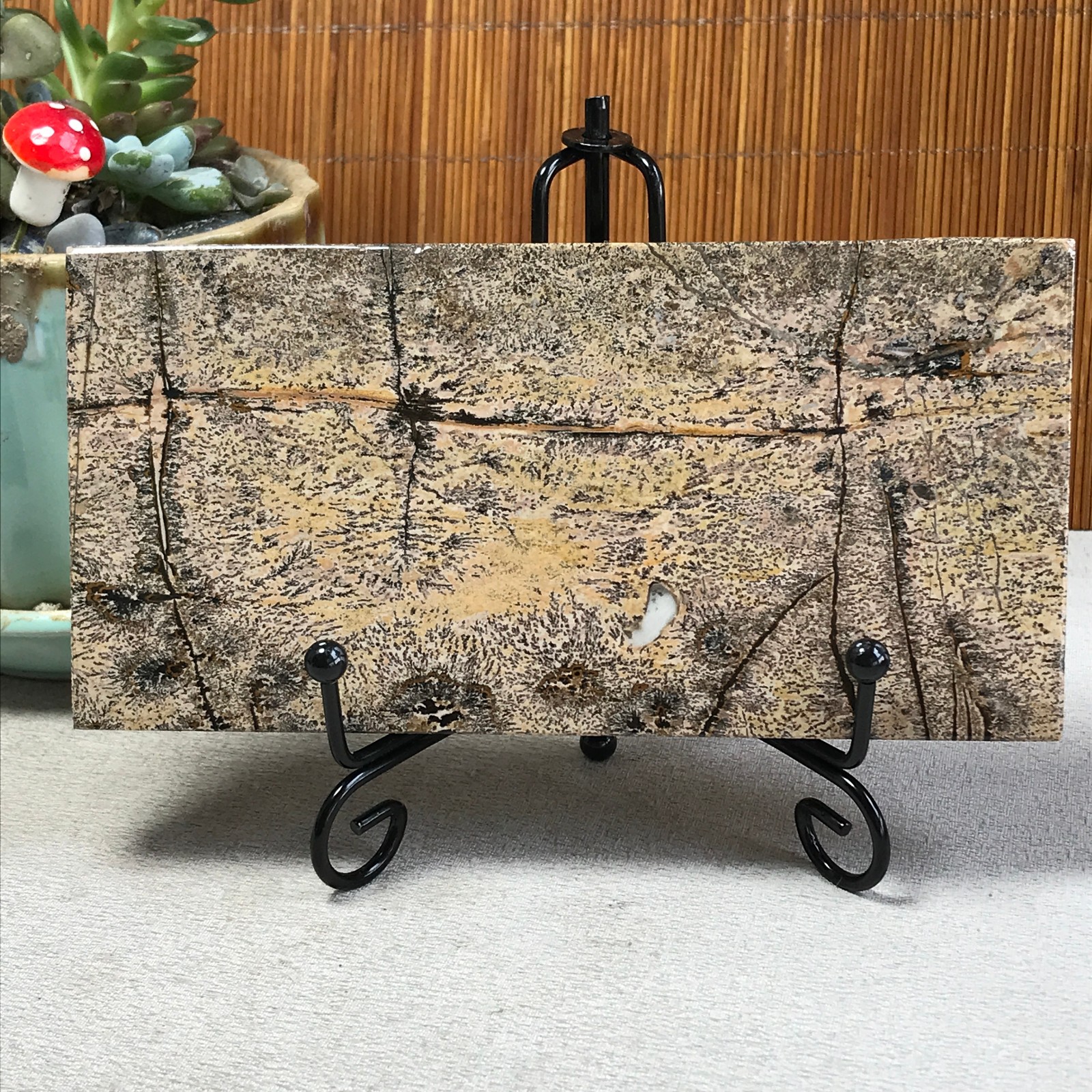 231g Natural Chinese painting stone crystal ornaments for home decoration A6435 231g Natural Chinese painting stone crystal ornaments for home decoration A6435