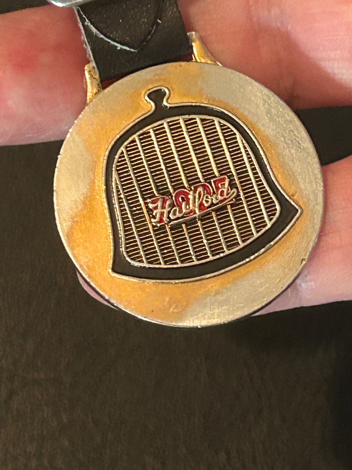 Pope-Hartford Automobile emblem watch fob reproduction with strap