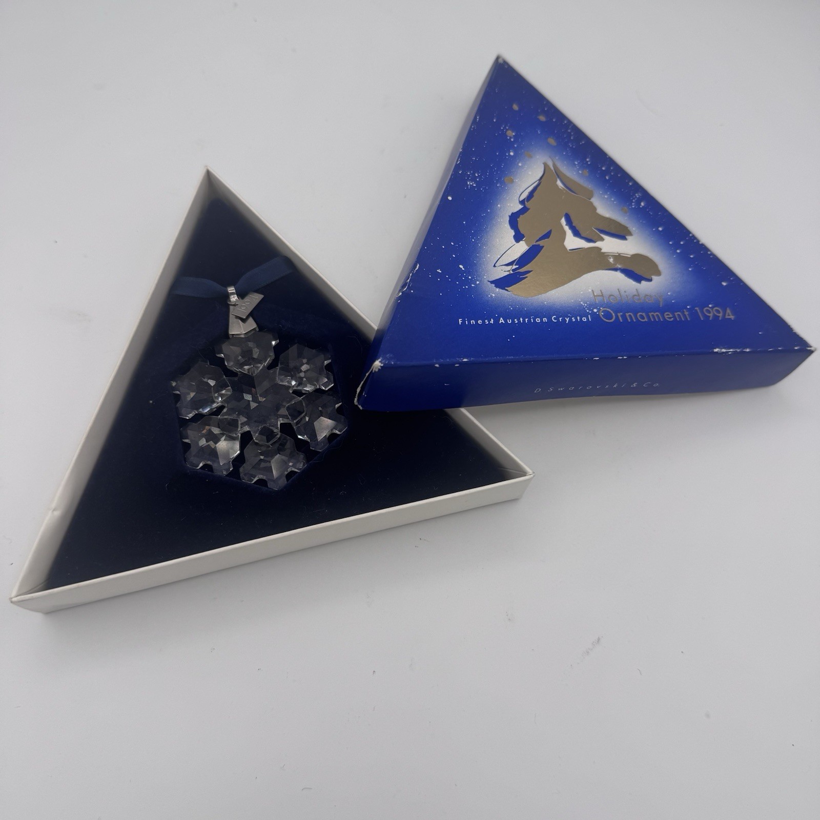 Swarovski Crystal 1994 Annual Ed Snowflake Ornament 9445 940 001 In Box Rare