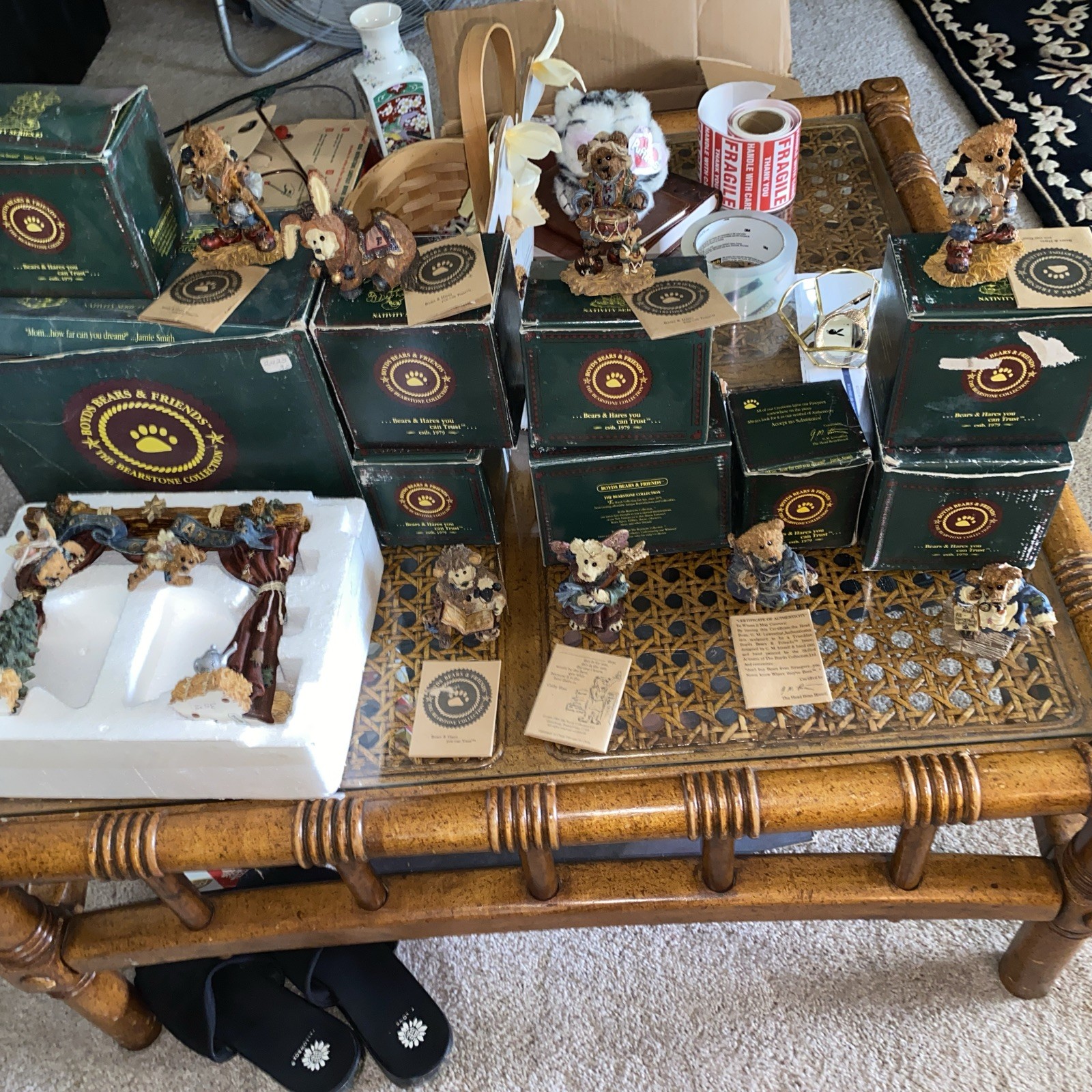 Vintage Boyd's Bears & Friends Christmas Nativity Pageant Set 11 Pieces