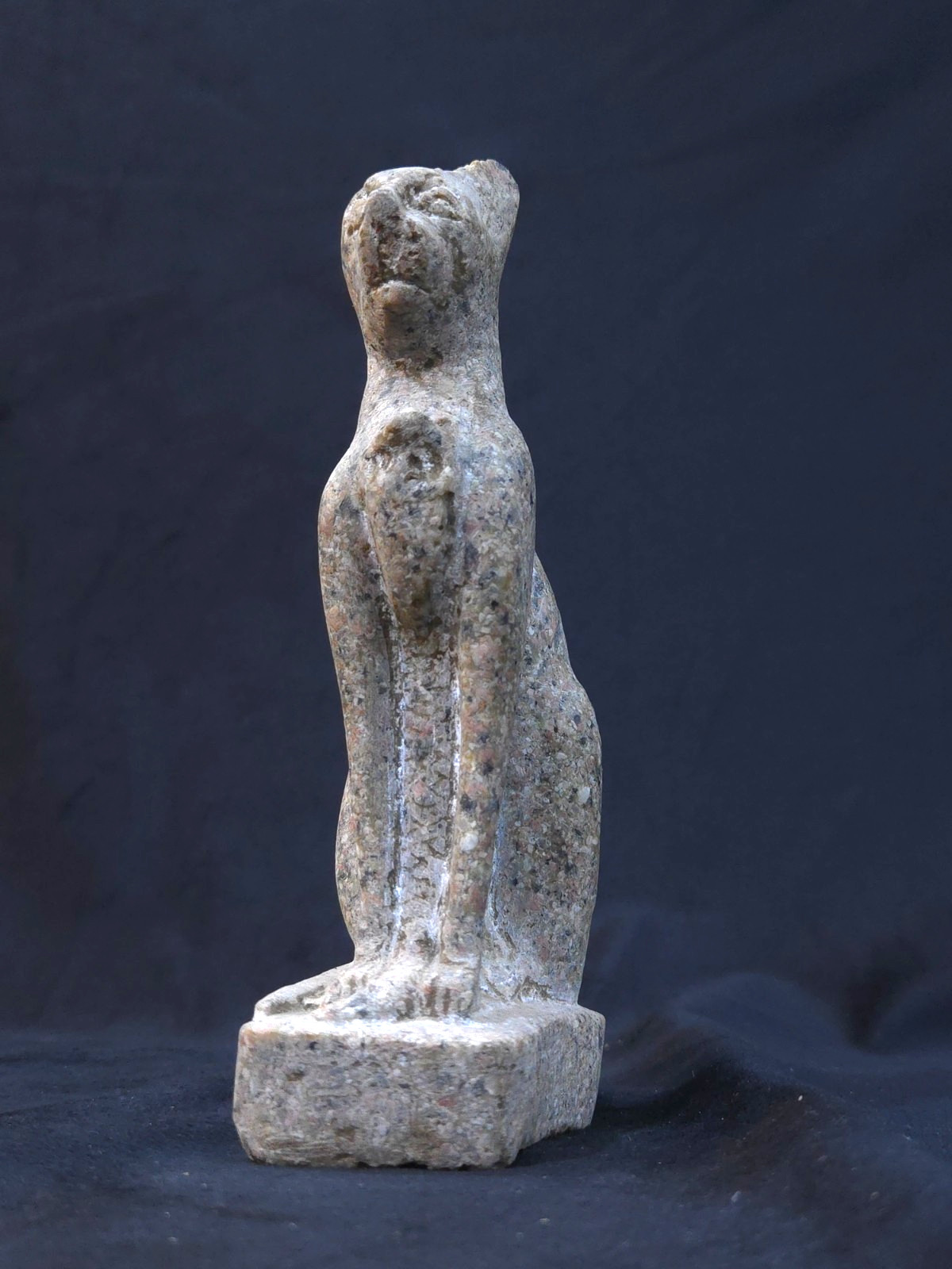Authentic Ancient Egyptian Antiques Bastet Cat Statue Seated Feline Artifact BC