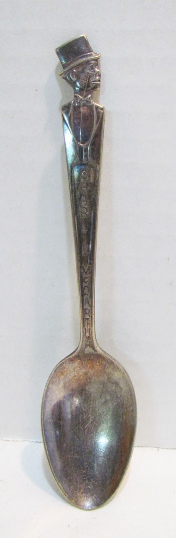 CHARLIE McCARTHY 1930\'s FILM & RADIO STAR PREMIUM SPOON DUCHESS SILVER PLATE
