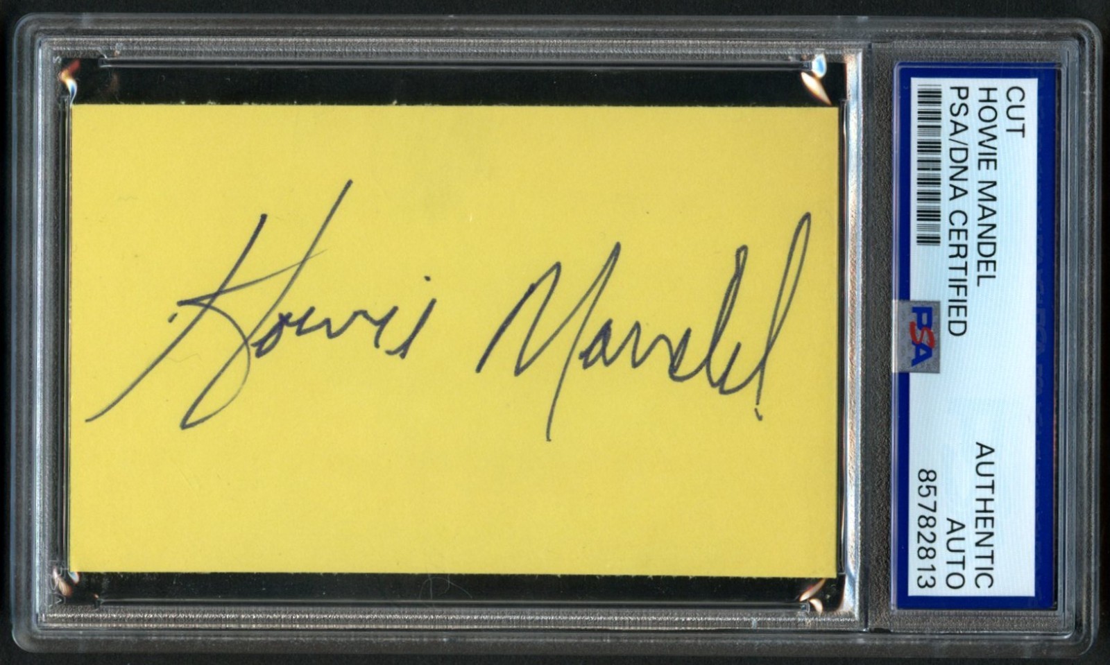 Howie Mandel signed autograph 2.5x3.5 Cut Actor Deal or No Deal PSA Slabbed