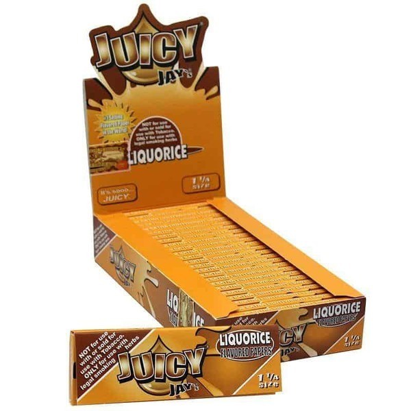 Juicy Jay's Rolling Paper Liquorice 1 1/4 24 Pack 32 CT