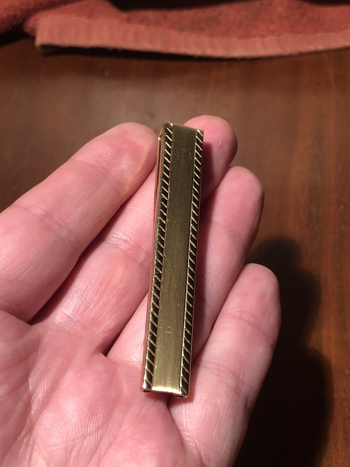 RARE Vintage Anson Hidden Blade Tie Clip PAT PEND Pocket Knife Gold Tone NICE
