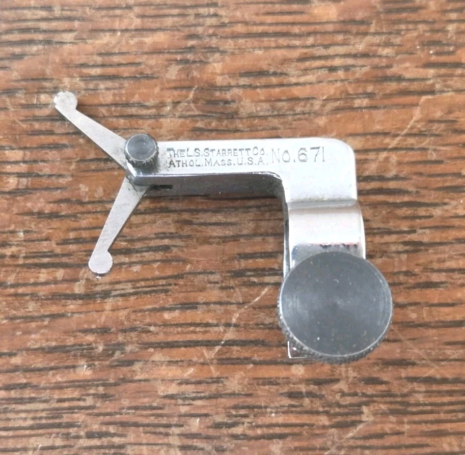 Starrett No. 671 Indicator Attachment for Dial Indicators Machinist Tool USA Starrett No. 671 Indicator Attachment for Dial Indicators Machinist Tool USA