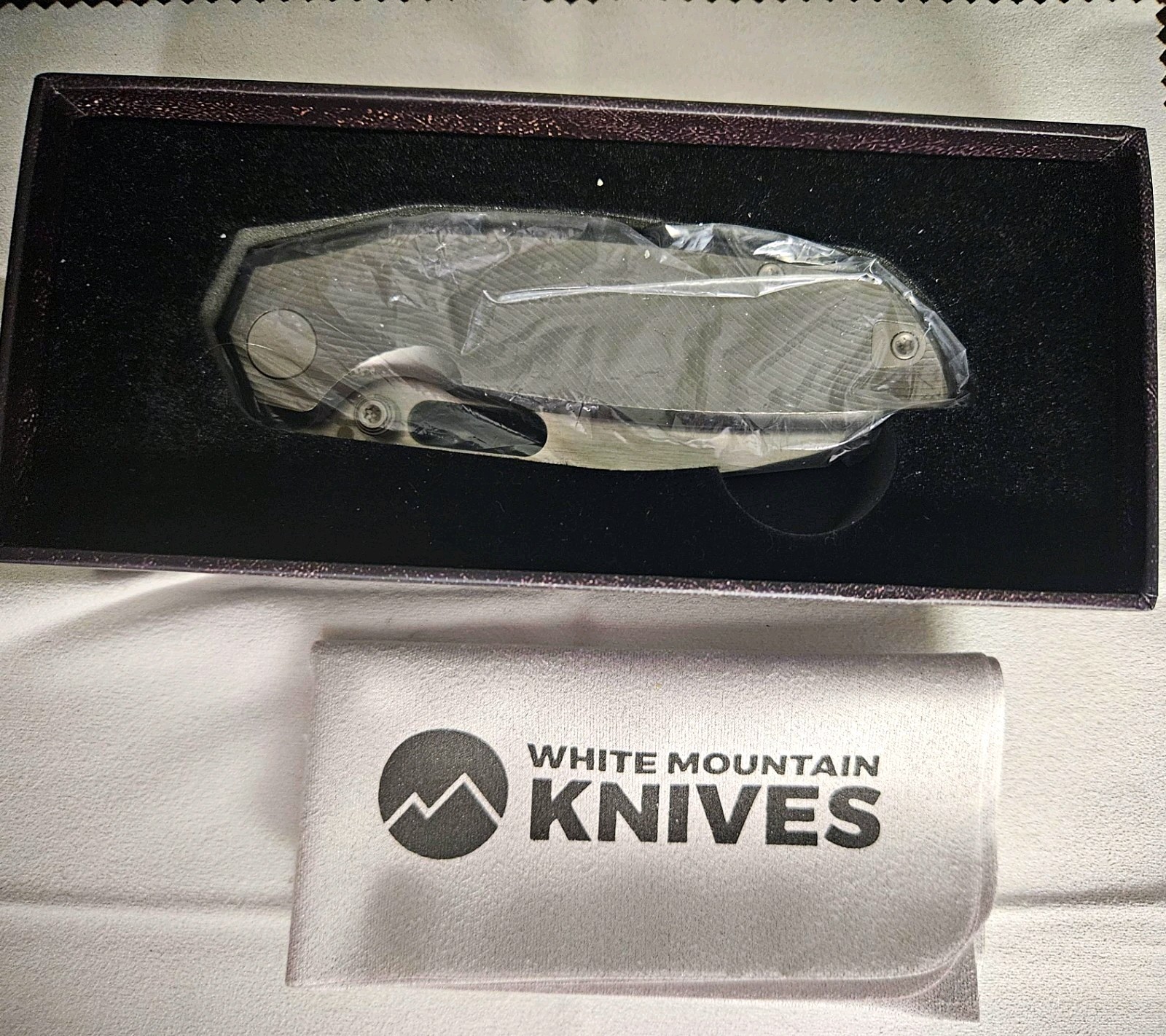 White Mountain Knives Sailfin  Titanium Framelock Elmax Blade AMAZING KNIFE