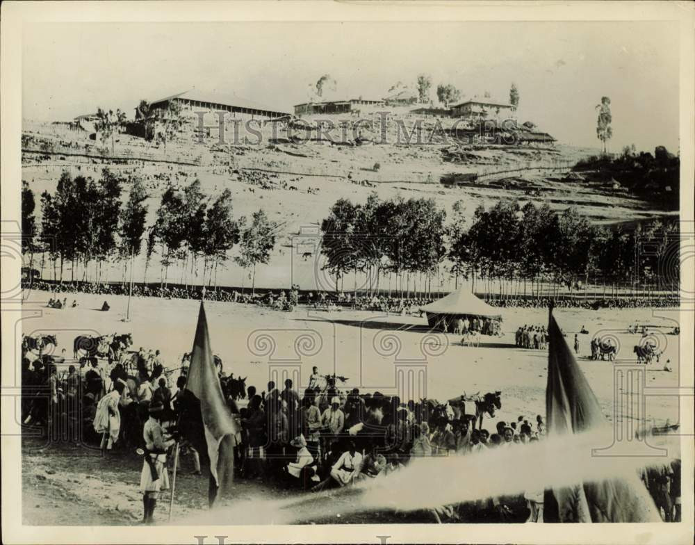 1935 Press Photo Ancient city of Dessye, Ethiopia, recently bombed by war planes