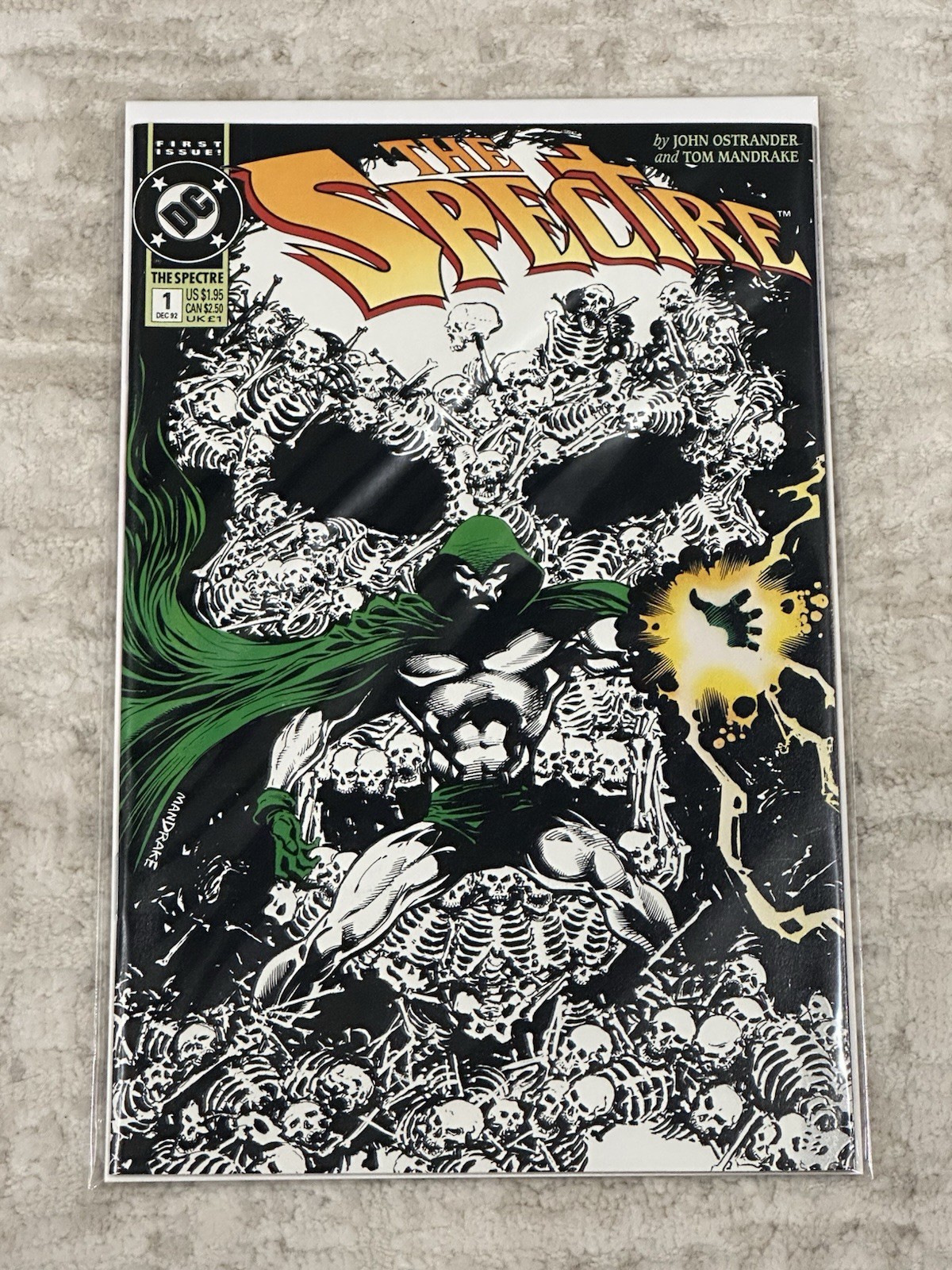 The Spectre #1 DC Comics December 1992 NM Glow In The Dark Cover