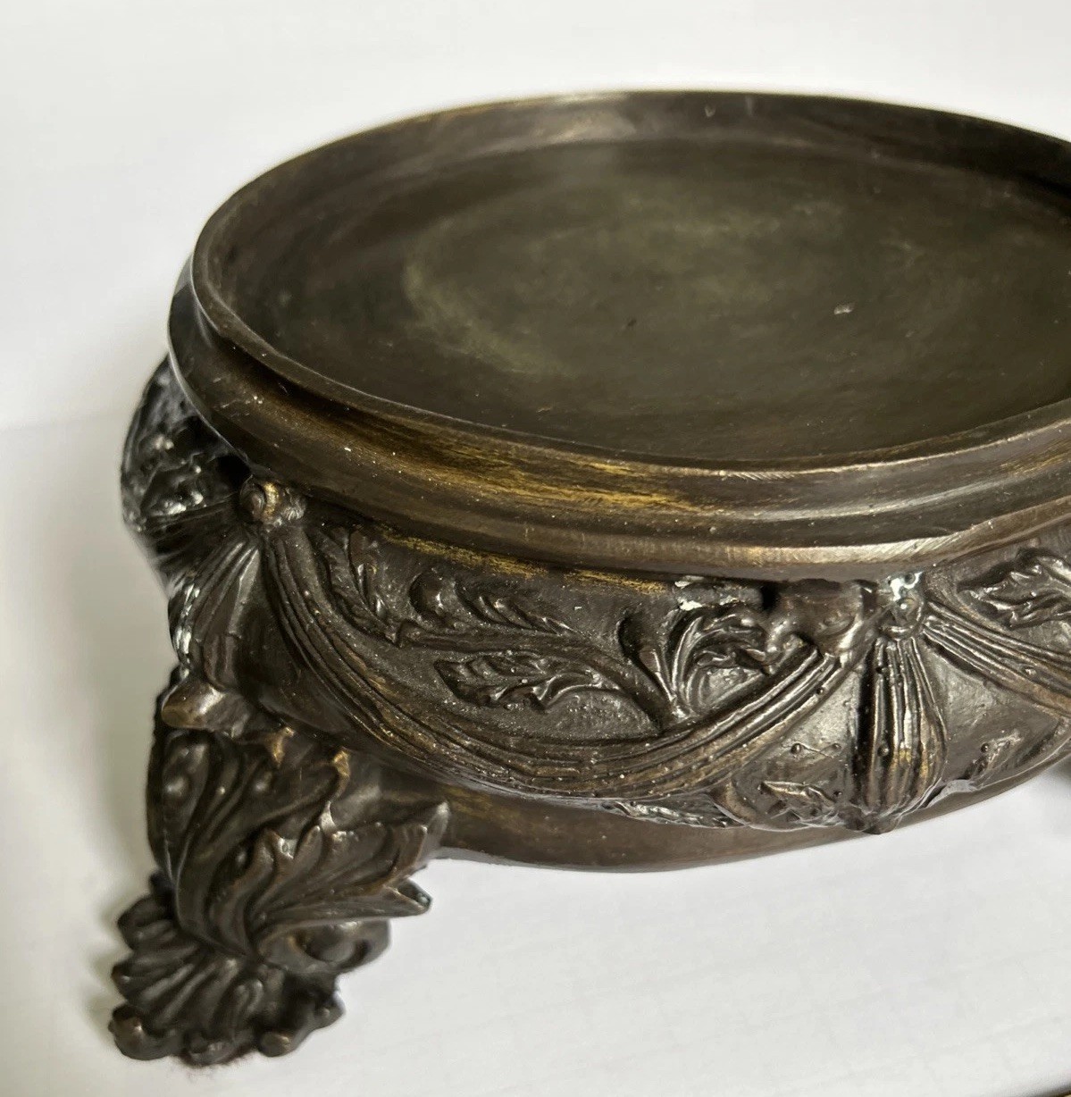 Antique Cast Bronze Base Display Stand 6 Antique Cast Bronze Base Display Stand 6