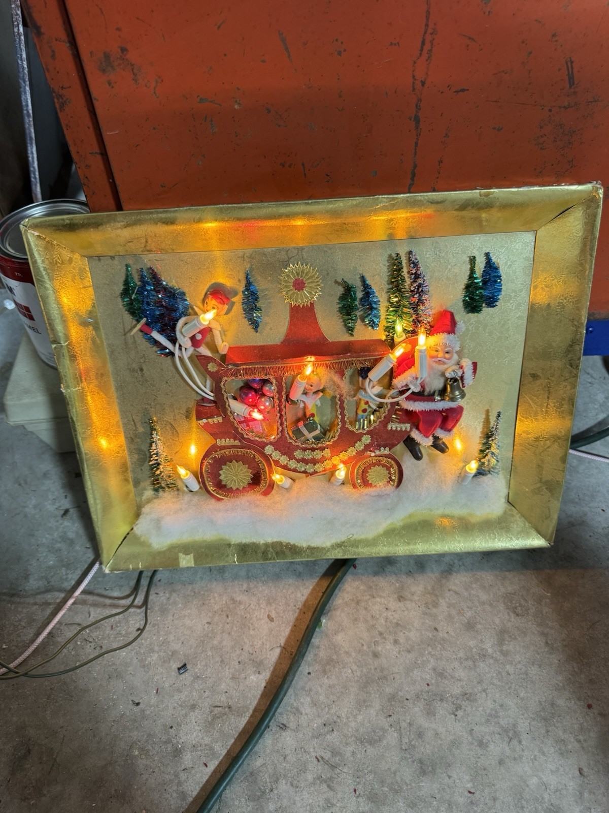 Vintage Noma Pixie Wall/Stand Up Lighted Christmas Decoration