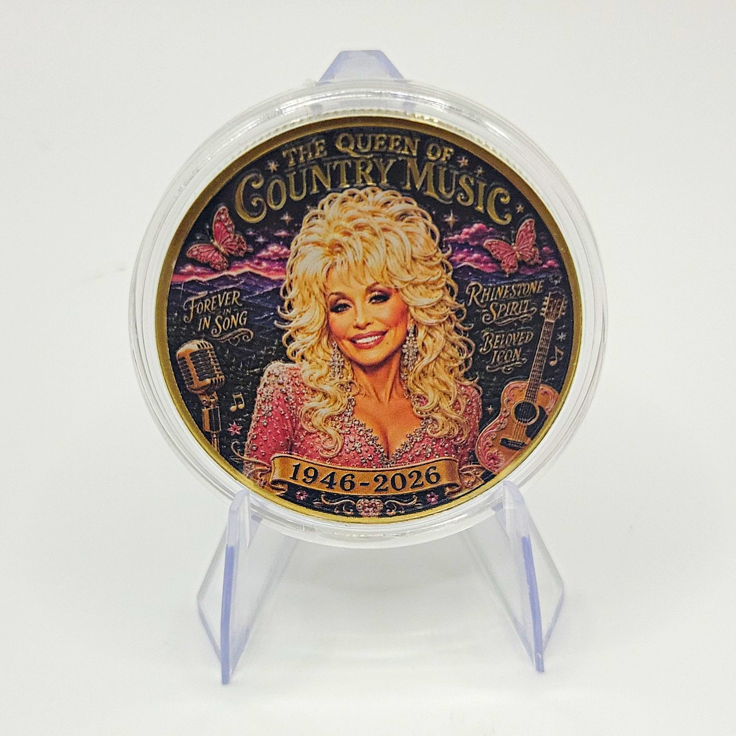 The Queen of Country Music Commemorative Coin Medal 1946-2026 Collectible