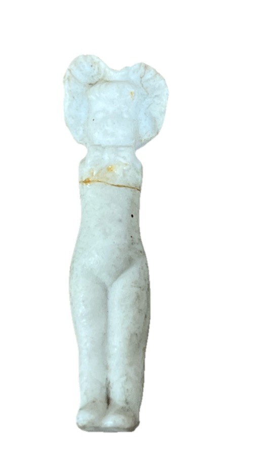 Antique Penny Doll Wire Arm Bonnet Girl Repaired Missing Arms Antique Penny Doll Wire Arm Bonnet Girl Repaired Missing Arms