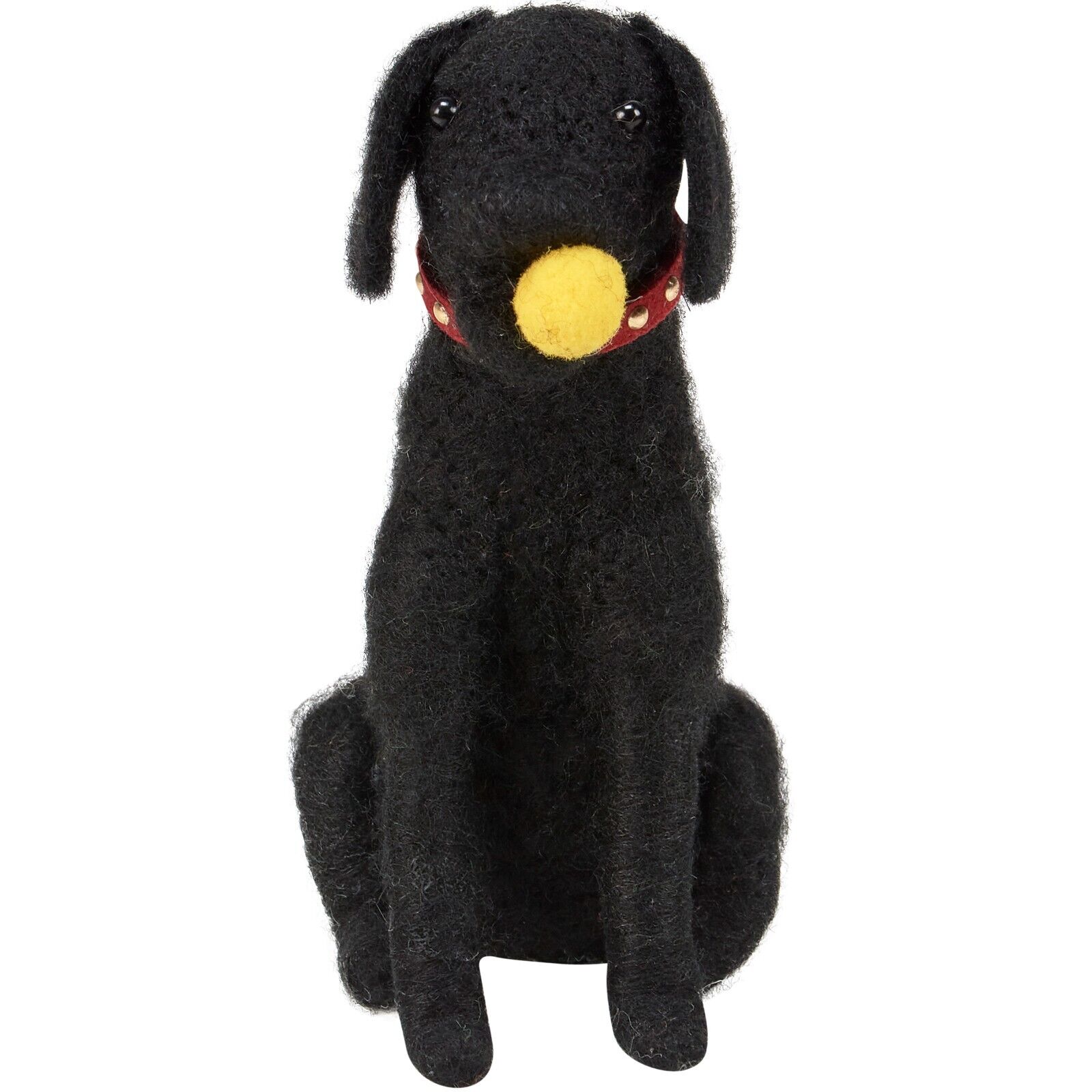 Primitives by Kathy Felt Fetch Dog Black Lab Holiday Critter Ornament Gift Pup