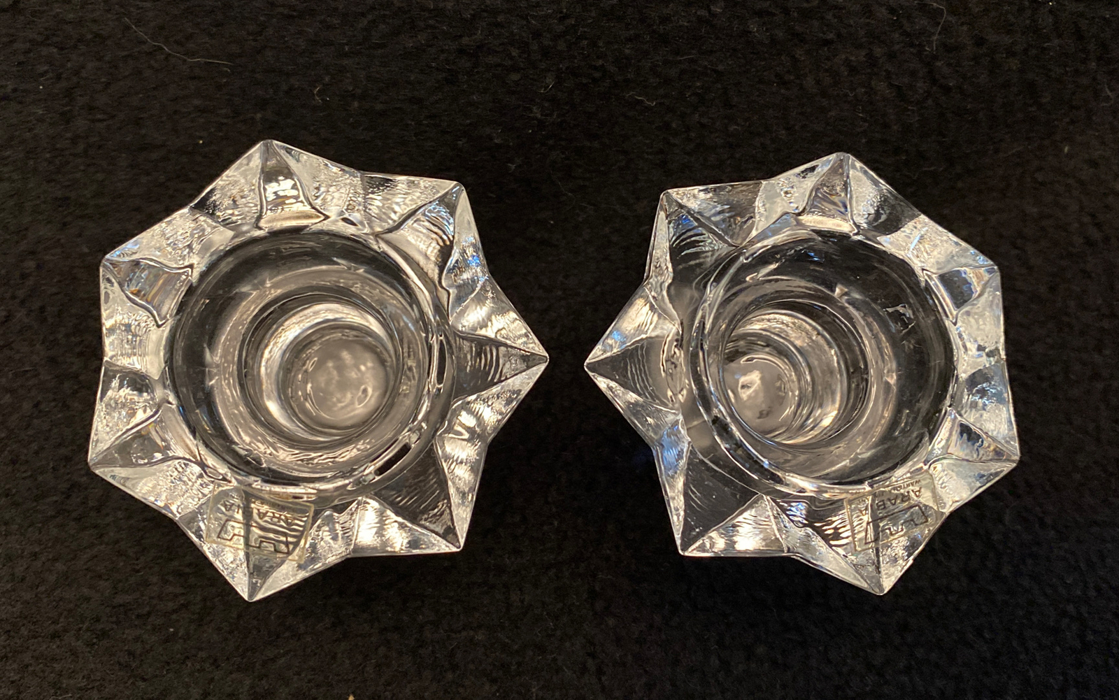 Arabia Wartsila VIRVE Star Shaped Candle Holders 1970’s Finland