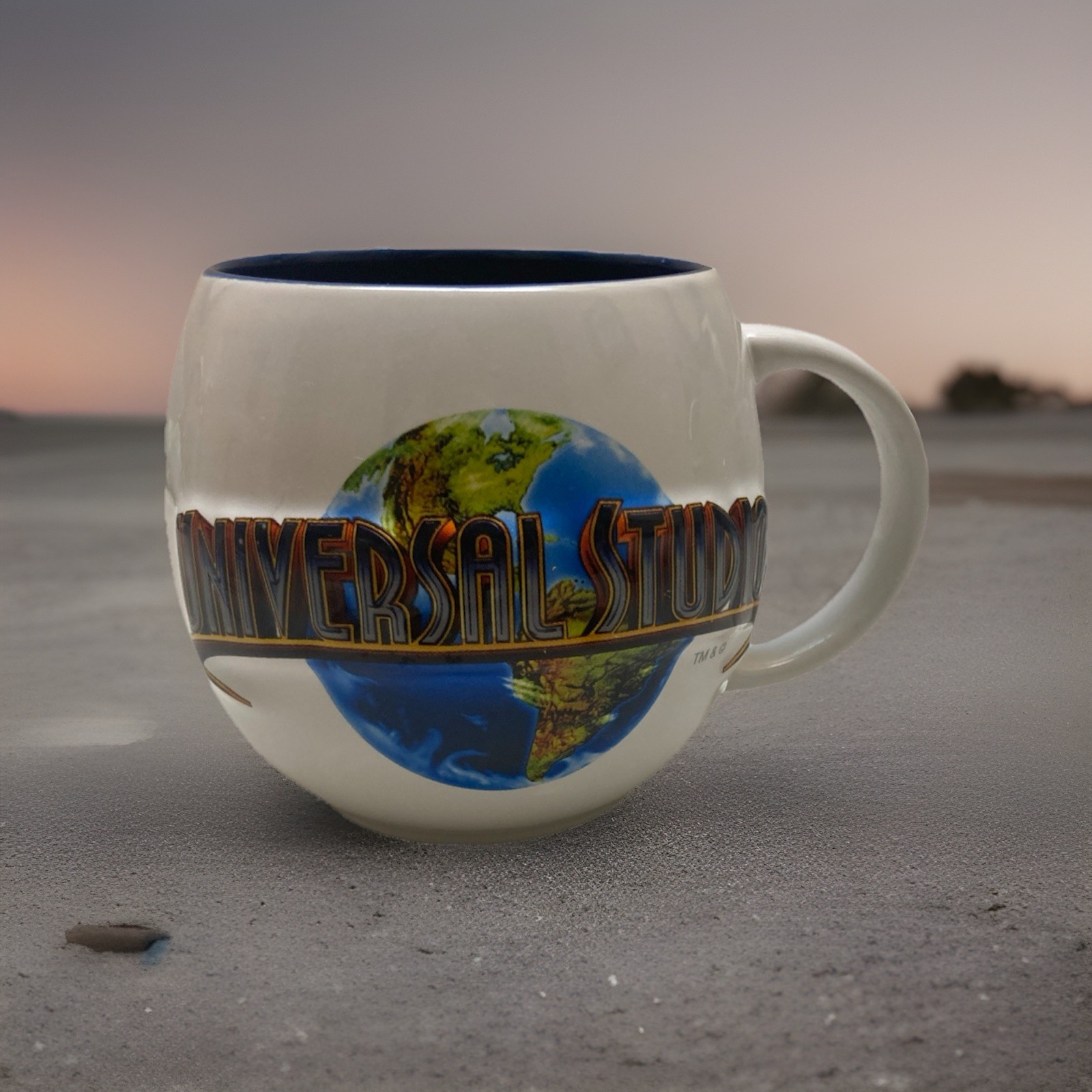 2012 Universal Studios Orlando FL Mug 3D Globe Logo Round