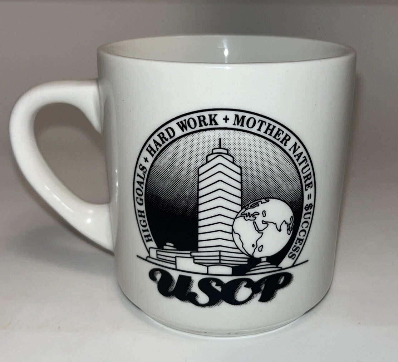 SC Johnson Wax USCP Employee Mug 1989 Frank Lloyd Wright Research Tower