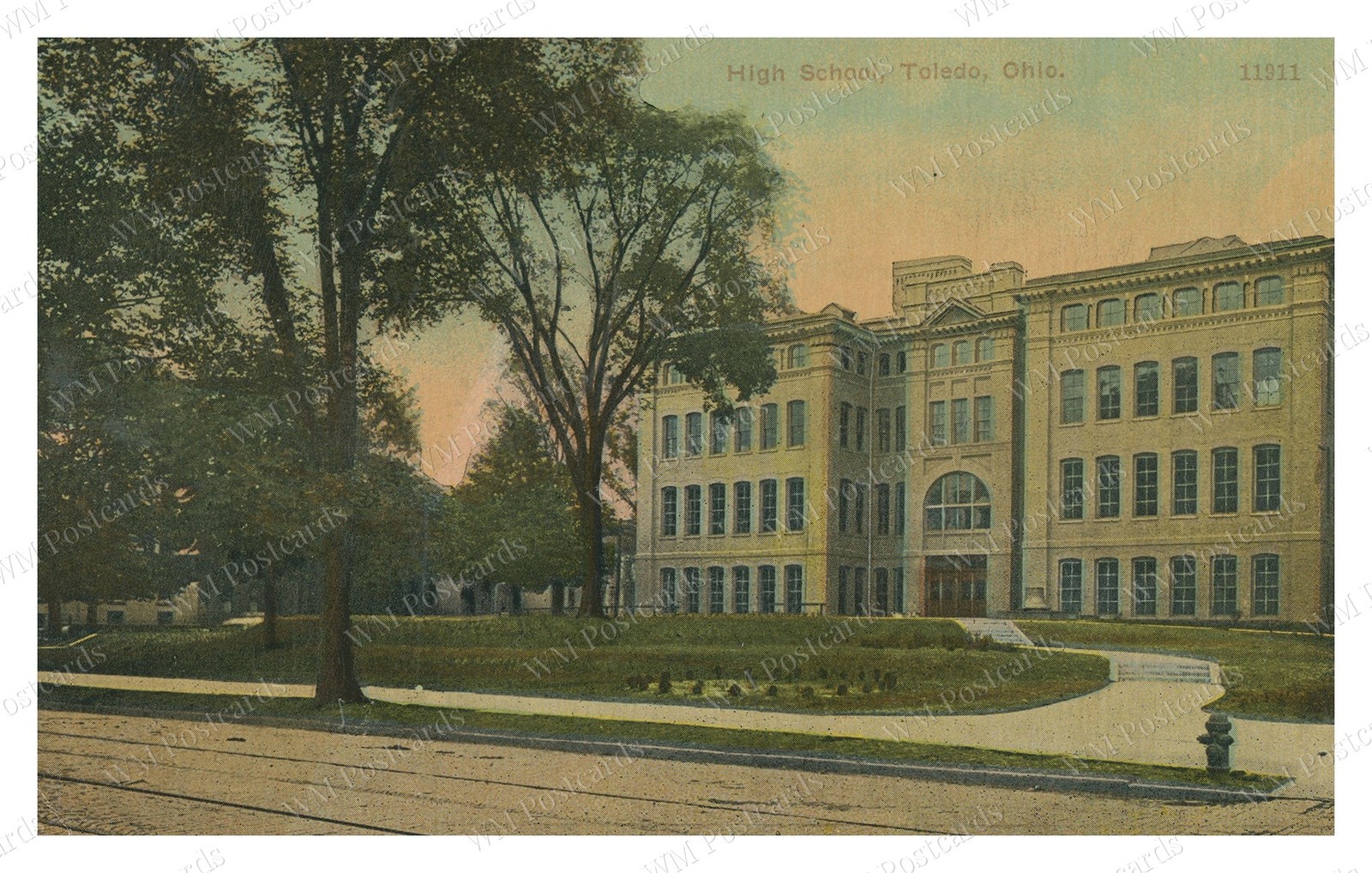 Toledo Ohio 1912 High School Postcard Building Standard Postcard Toledo Ohio 1912 High School Postcard Building Standard Postcard