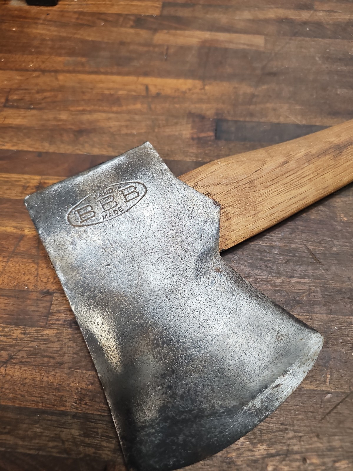 AC42- Antique BBB (BINGHAM'S BEST BRAND)  HAND MADE Jersey Pattern Axe