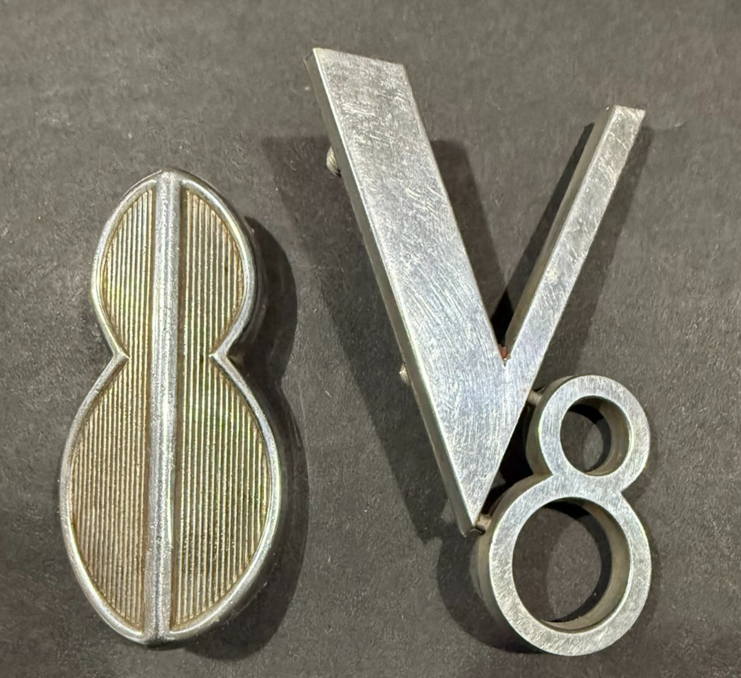 Vintage Buick V8 Metal Trim Pieces.....2 Items