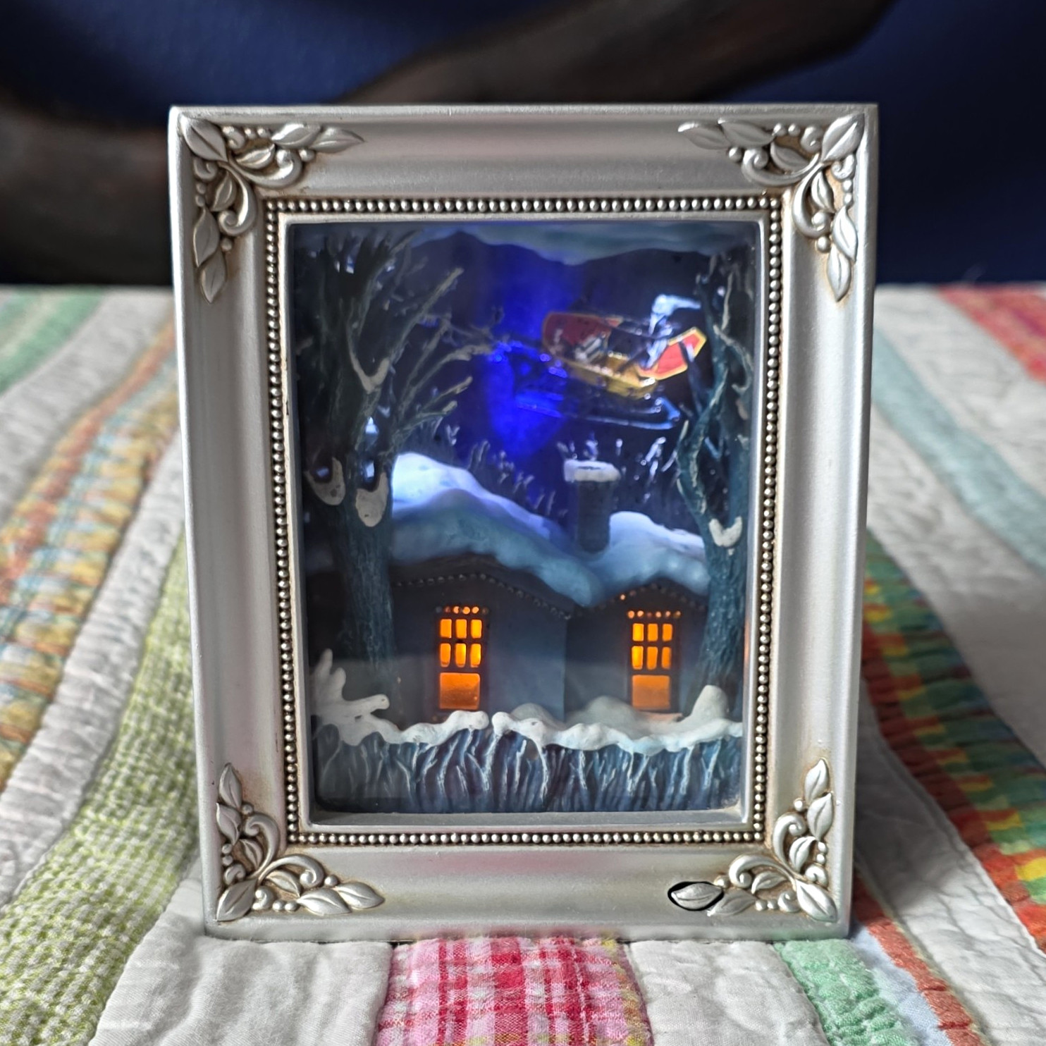 Olszewski Disney Nightmare Before Christmas Santa Jack Figurine Shadow Box
