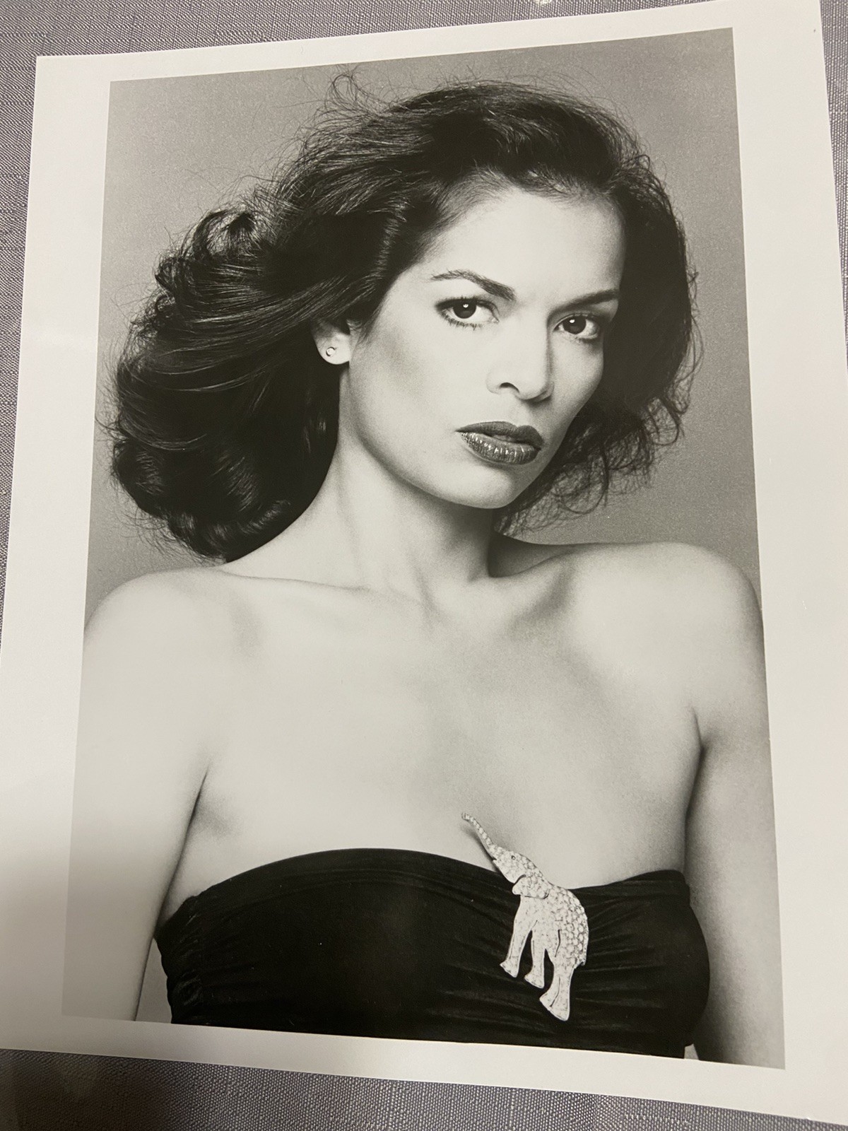Vintage 1980s Bianca Jagger 10X8 Press Photo