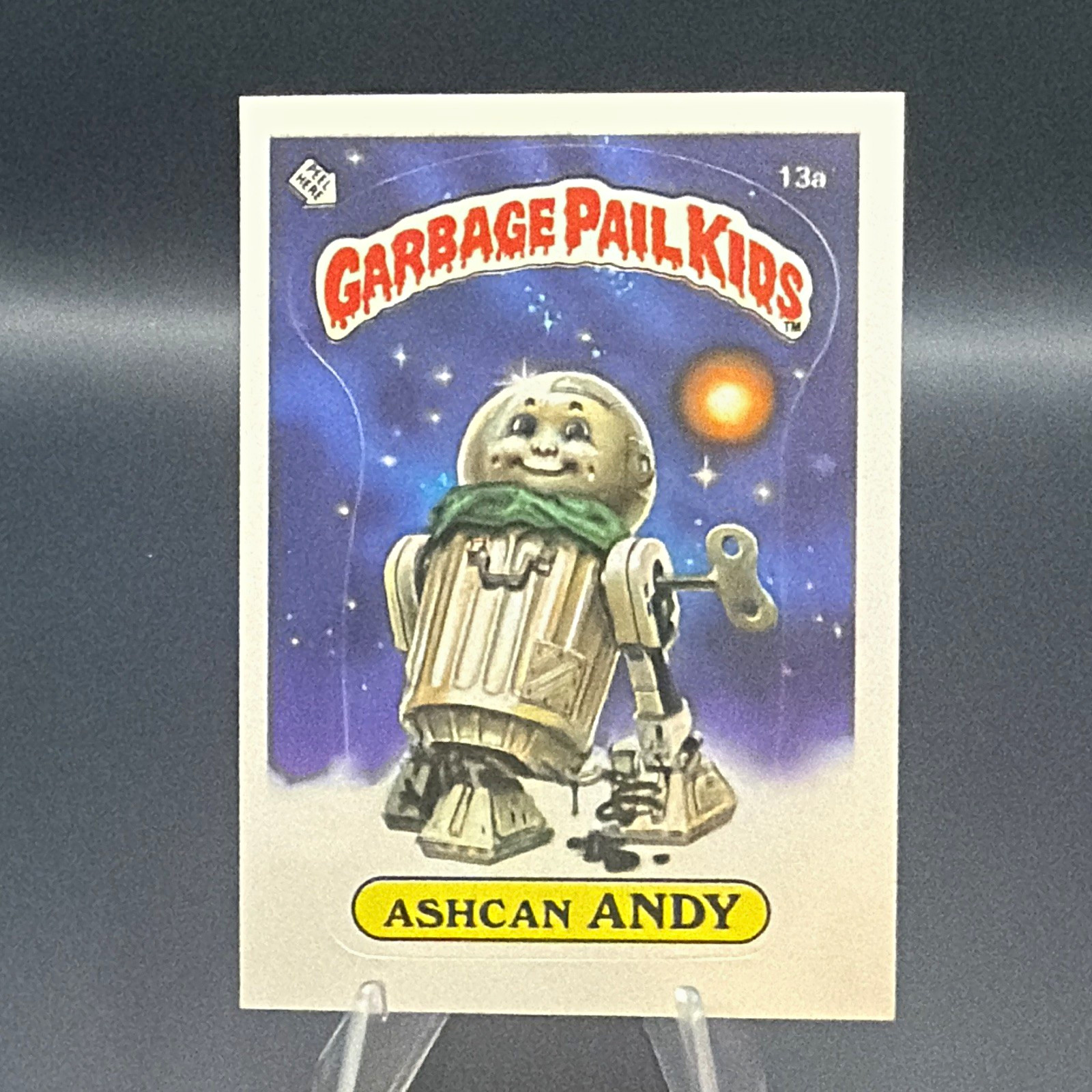 1985 Garbage Pail Kids Original Series 1 (OS1) Ashcan Andy #13a Matte