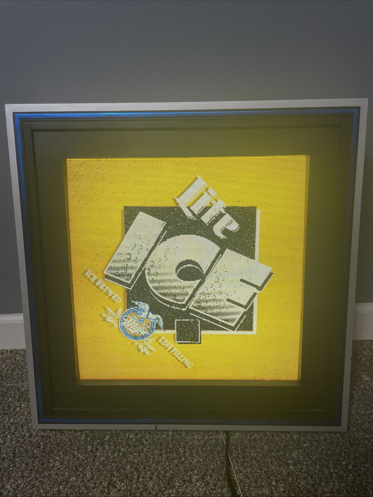 1995 Molson Lite Ice Motion Changing Light Up Sign 19.25x20” Tascolite Beer 