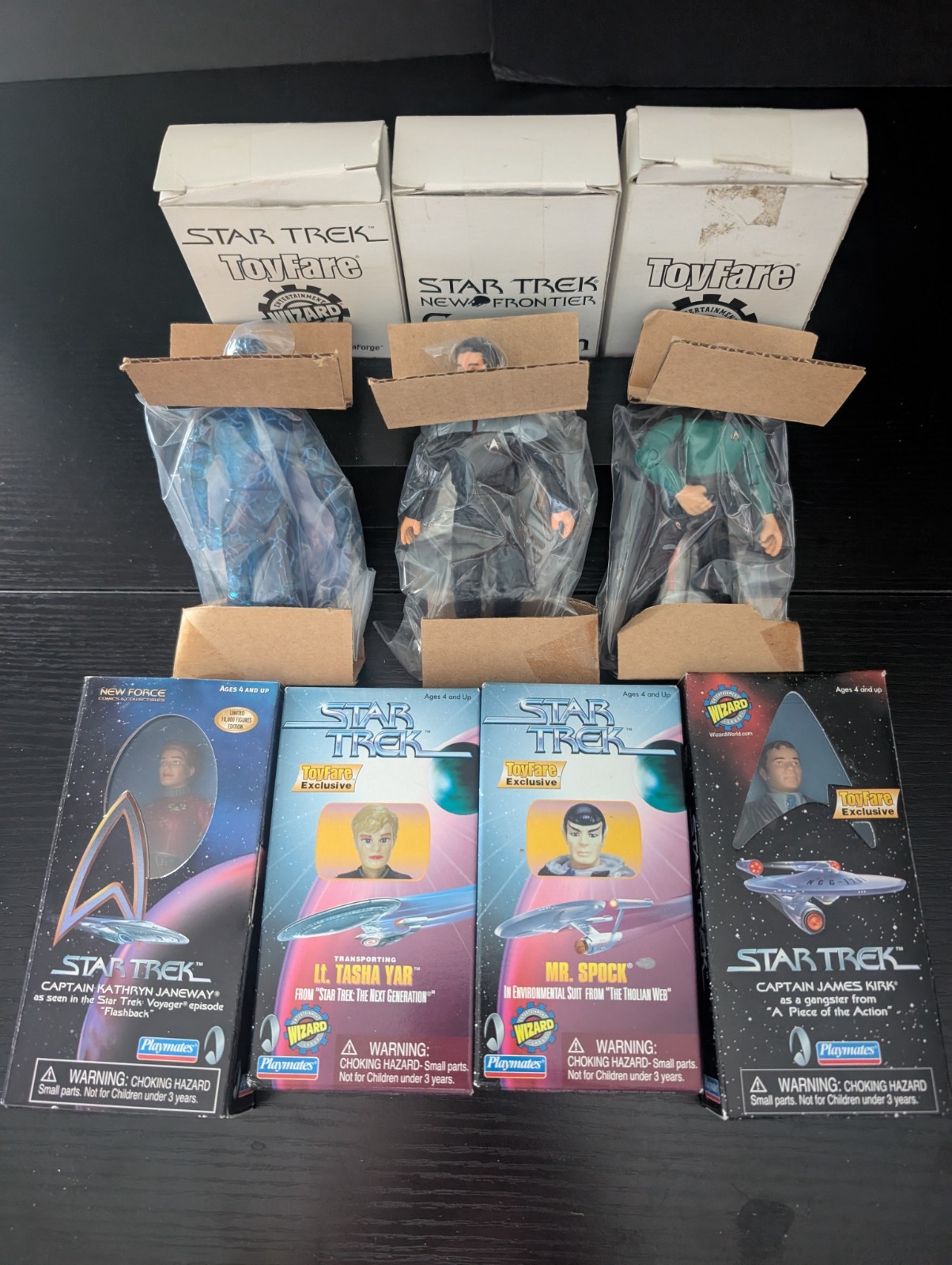Star Trek ToyFare Wizard Exclusives Figures Lot of 7 Star Trek ToyFare Wizard Exclusives Figures Lot of 7
