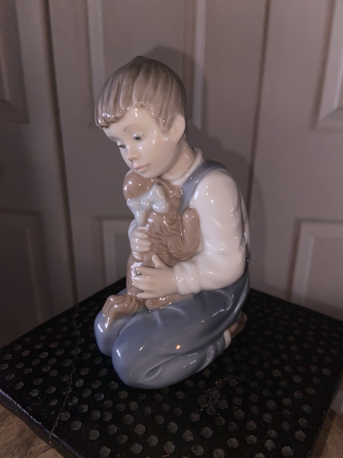 Lladro Forever Friends #1127 Boy with Puppy Dog