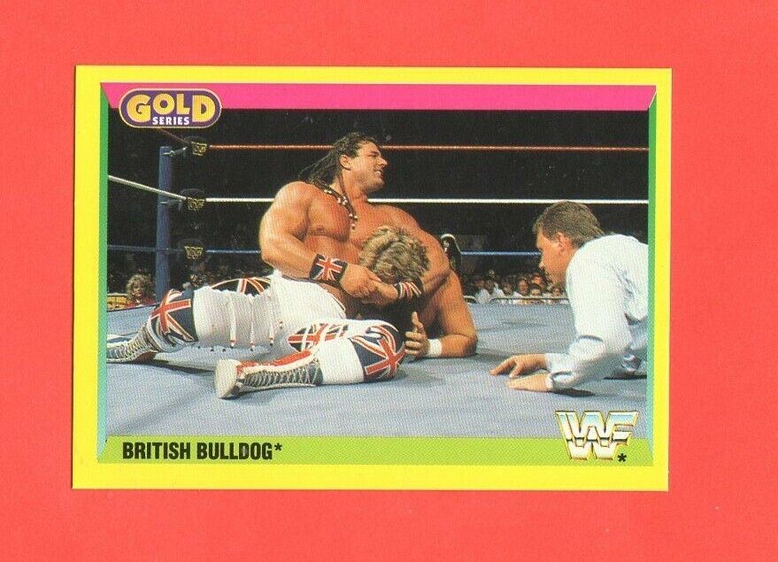 1992 Merlin WWF Gold Series 2  BritishBulldog  Card Mint Pack Fresh