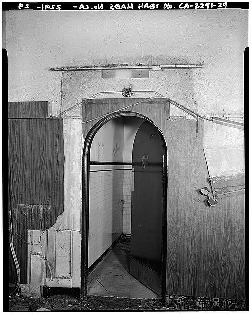 Photo:Whittier Theatre Whittier CA 1920s Restroom Door Off Foyer