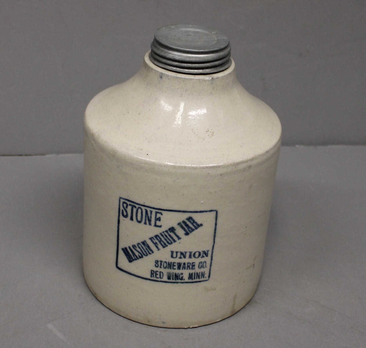 Antique Red Wing Union Stoneware Large One Gallon Mason Canning Jar – 1899 Antique Red Wing Union Stoneware Large One Gallon Mason Canning Jar – 1899