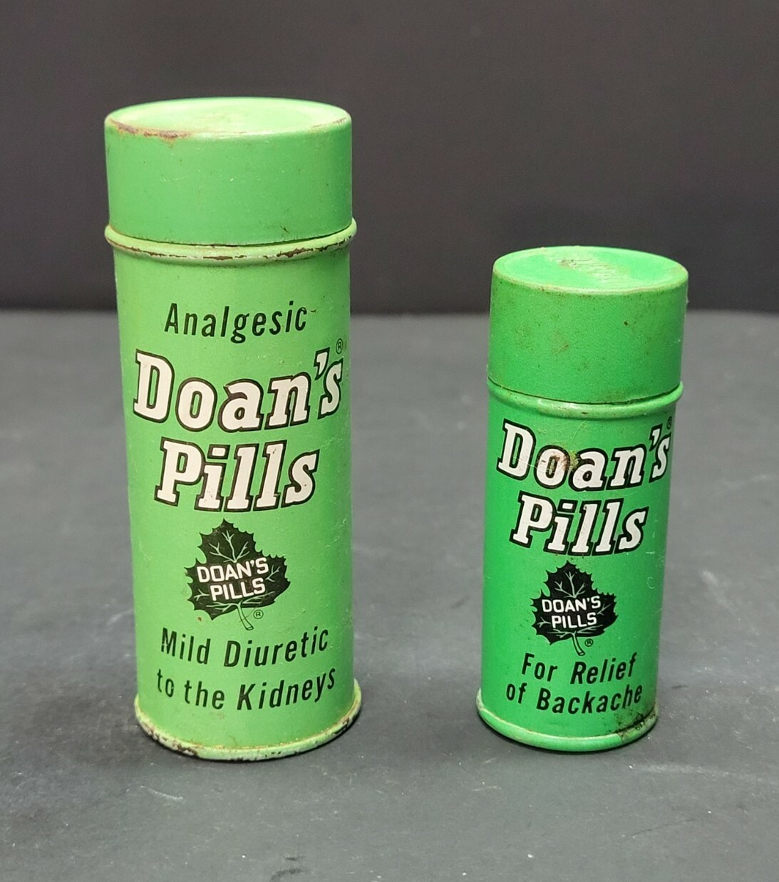 (2) Vintage Doan\'s Pills Tins Foster-Milburn Co. Buffalo New York