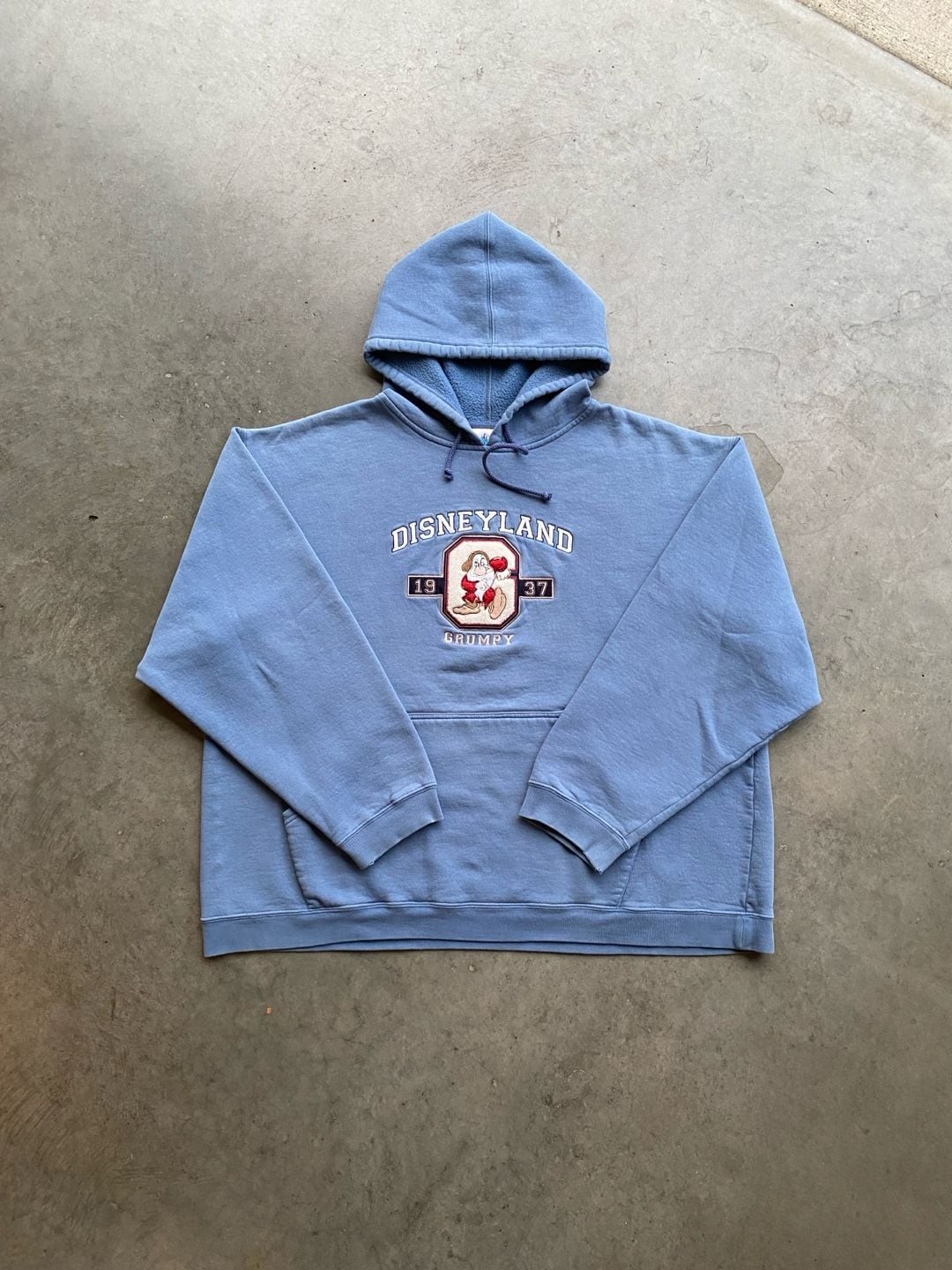 Y2K Disneyland Blue Hoodie Pullover
