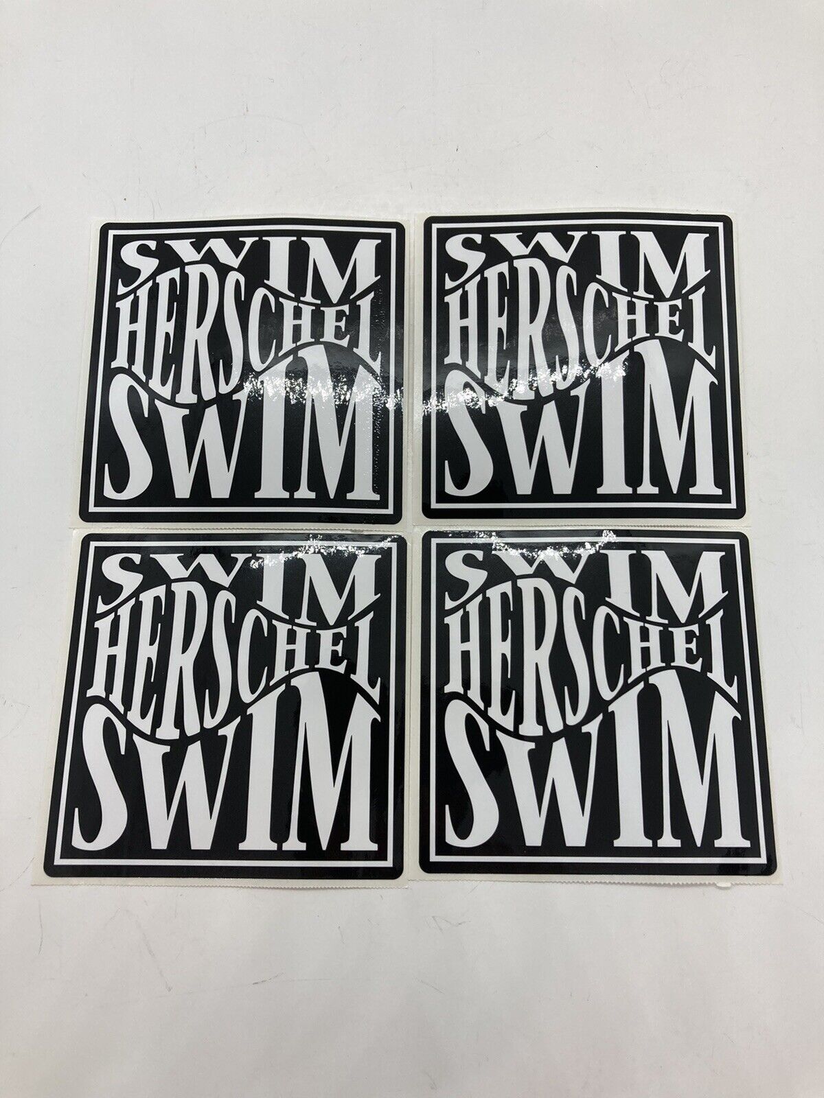 Rare 1989 Swim Herschel Swim Band Stickers Utah Lot Of 4 Vintage 3