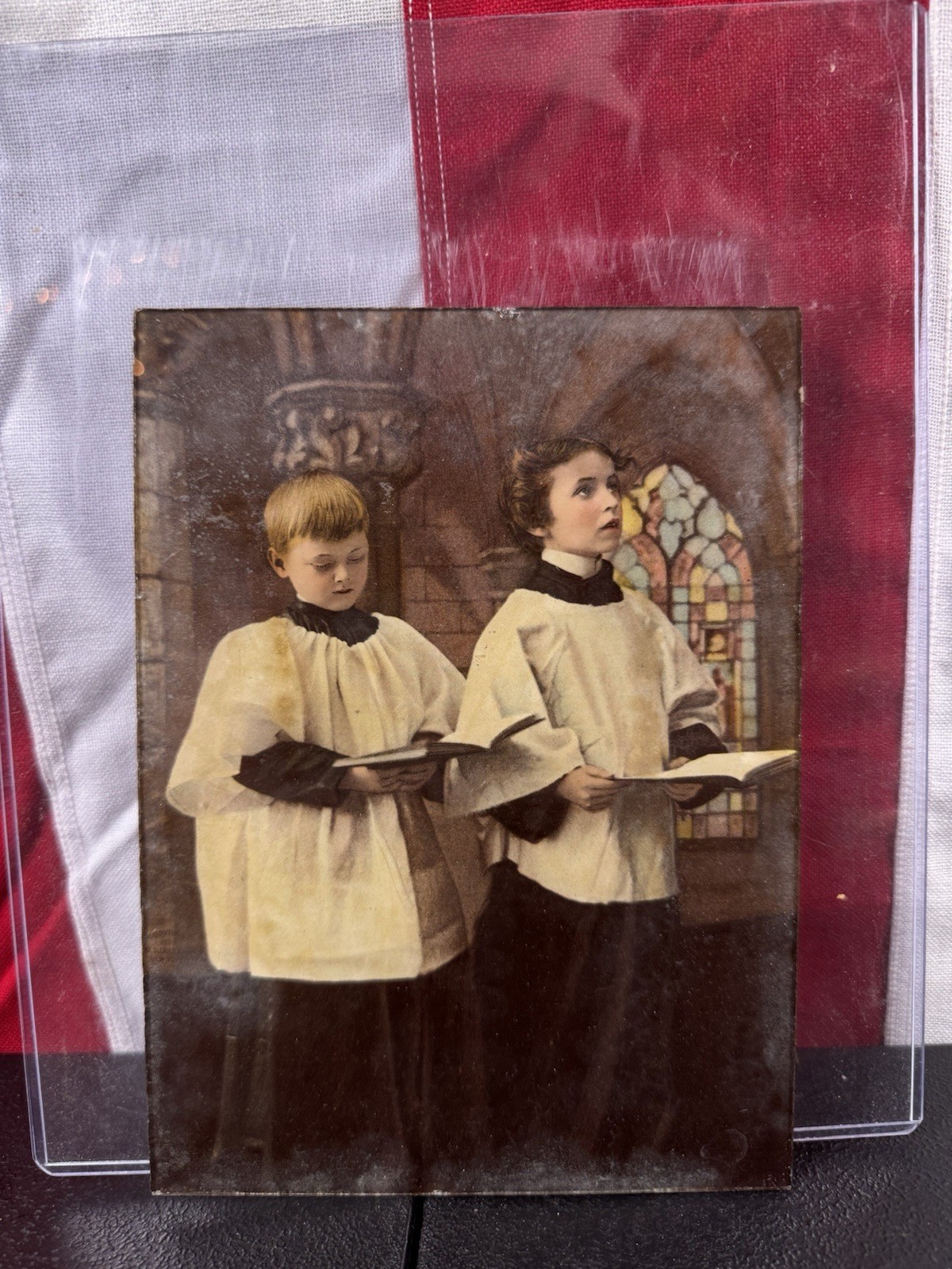 Unique Altar Servers Choir Boys Catholic Church Image On Glass- App 6”x8” 