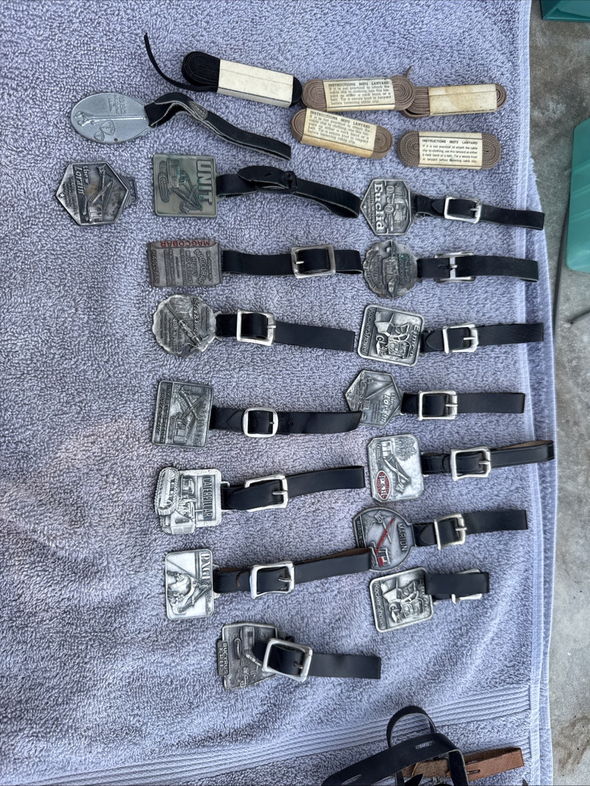 Vintage Heavy Equipment Key Chains