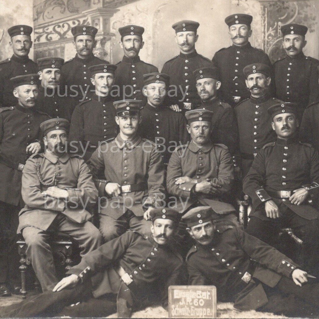Vintage 1910s RPPC WWI Swiss Army Soldier Group Photo Postcard Switzerland #4