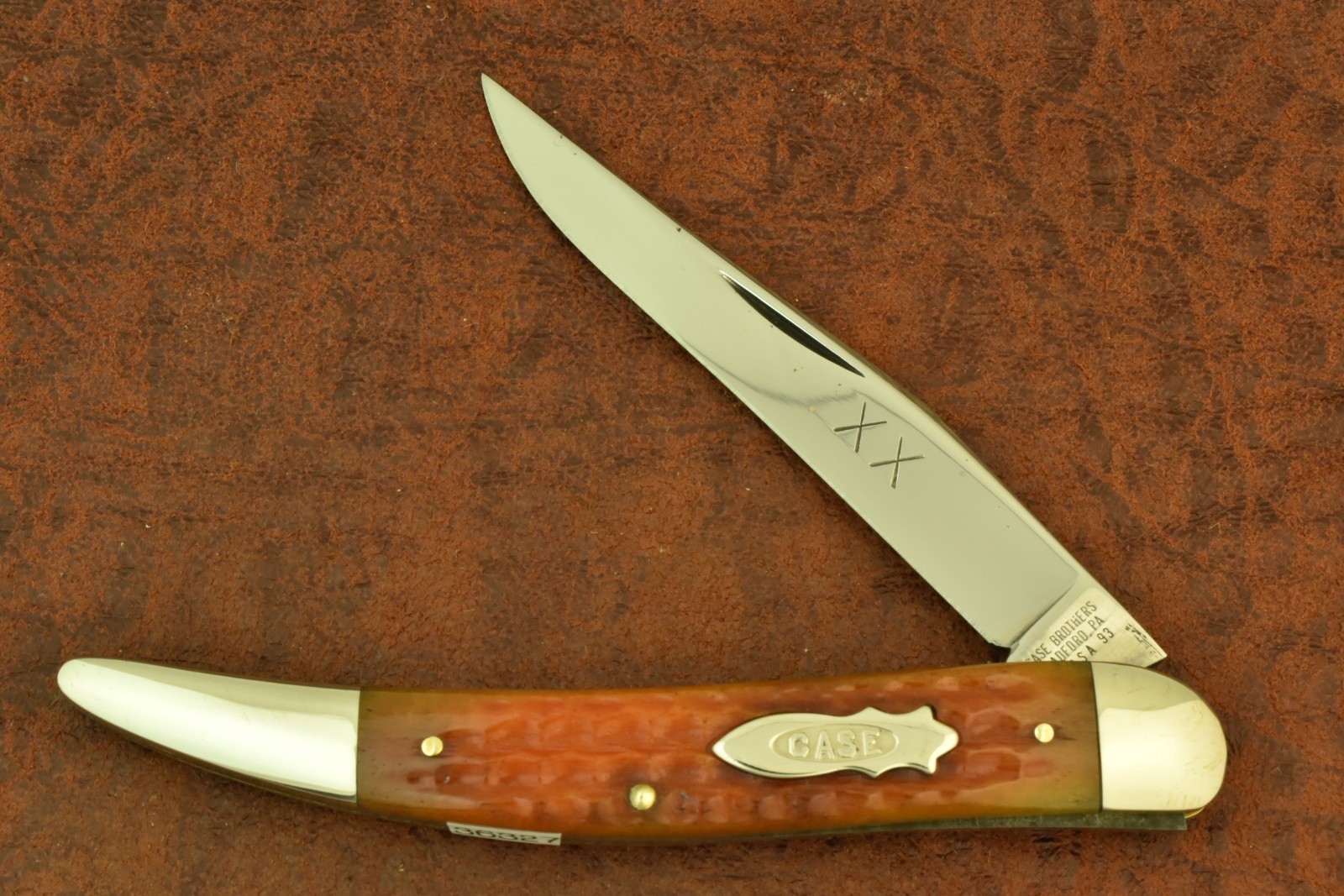 RARE 1/5 FACTORY SAMPLE CASE CLASSIC XX USA KNIFE BONE MEDIUM TOOTHPICK (36327)