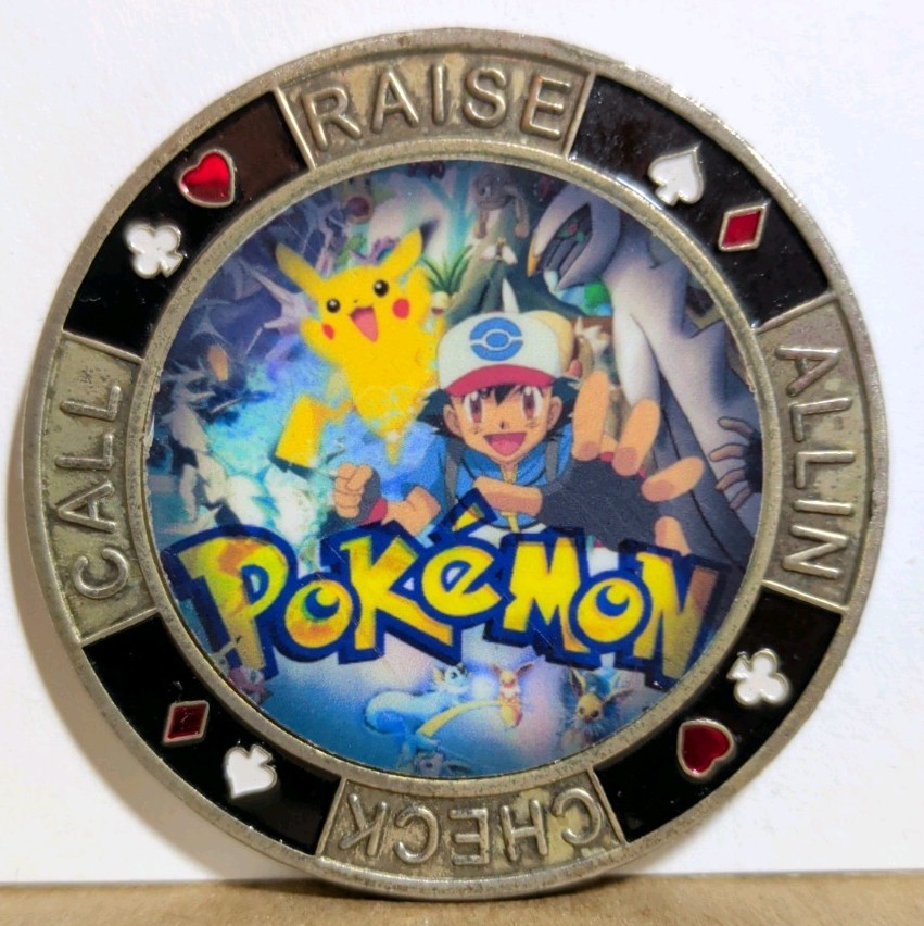 Unique Pokemon Las Vegas Poker Chip